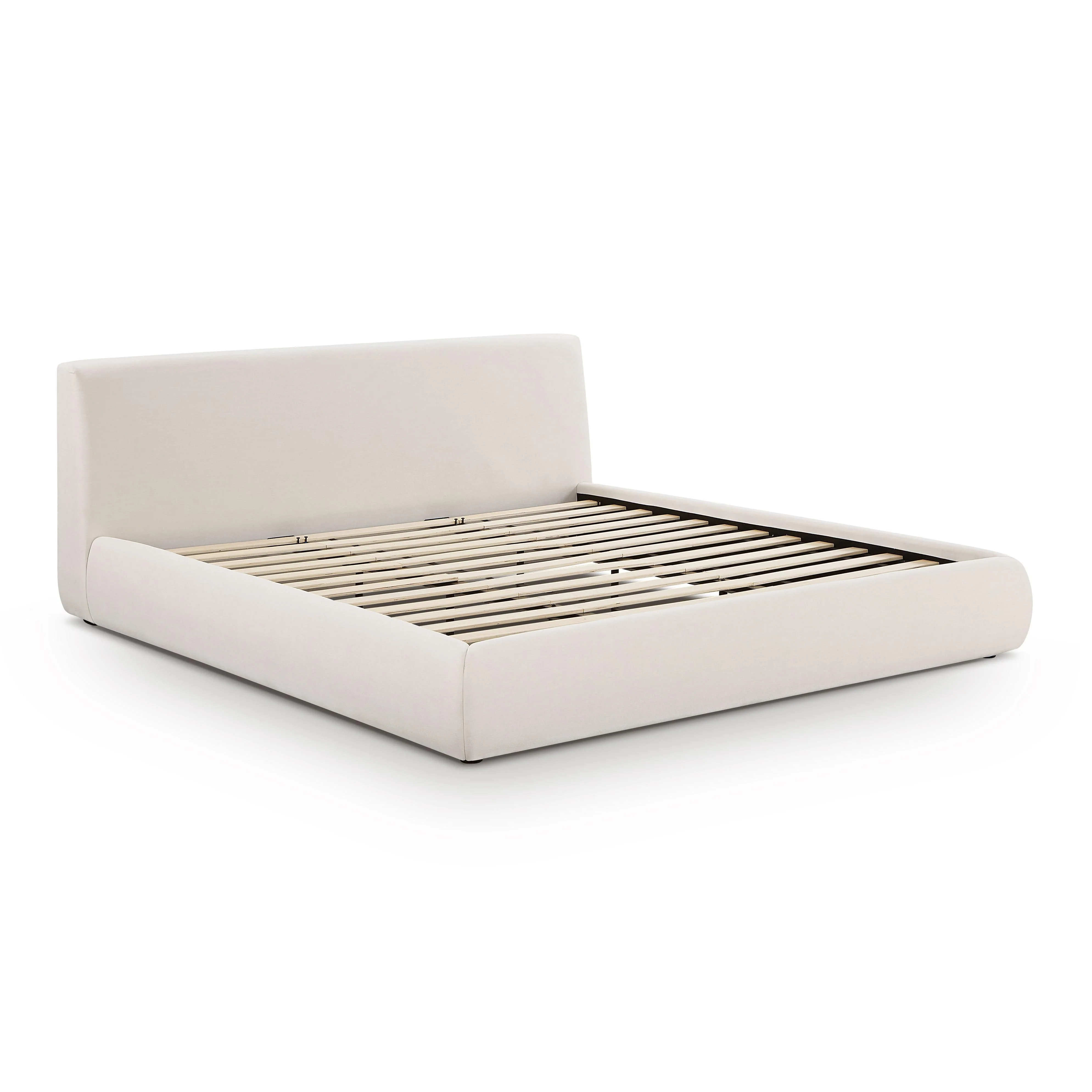 Isla Cream Upcycled Performance Linen Bed - Image 11