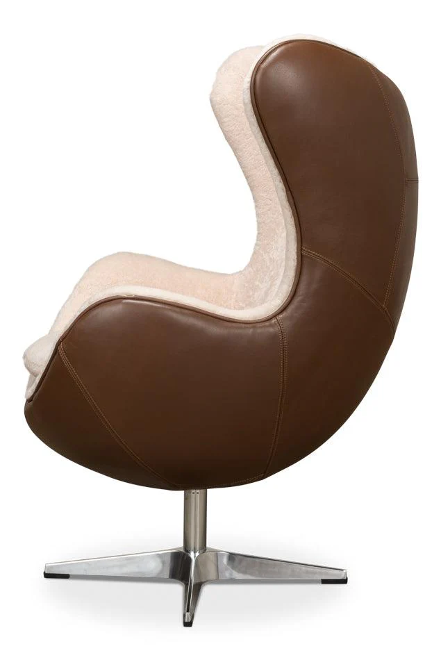 Jacobean Mid 20th Century Egg Chair - Image 3