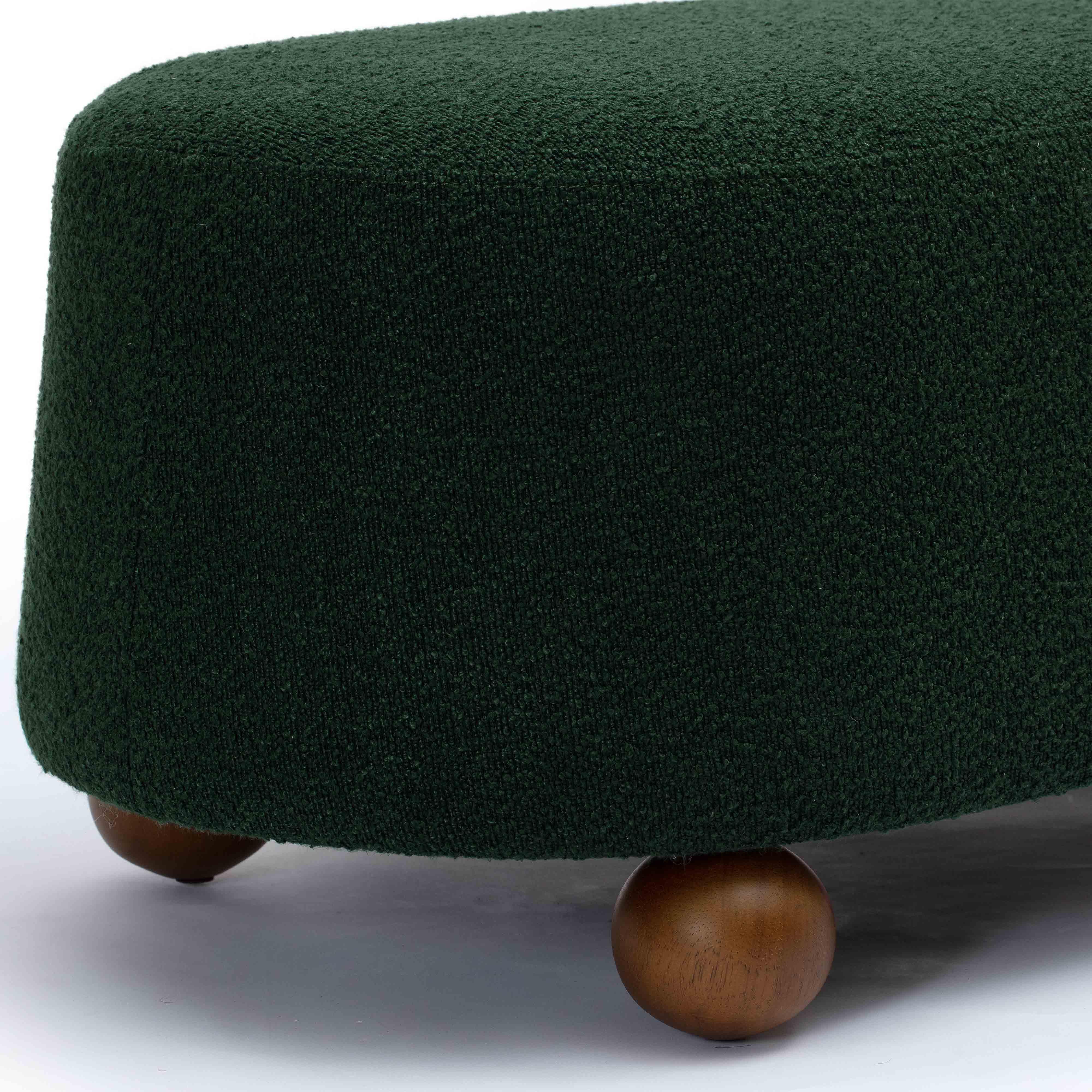 Jaine 48" Performance Boucle Large Ottoman - Image 11