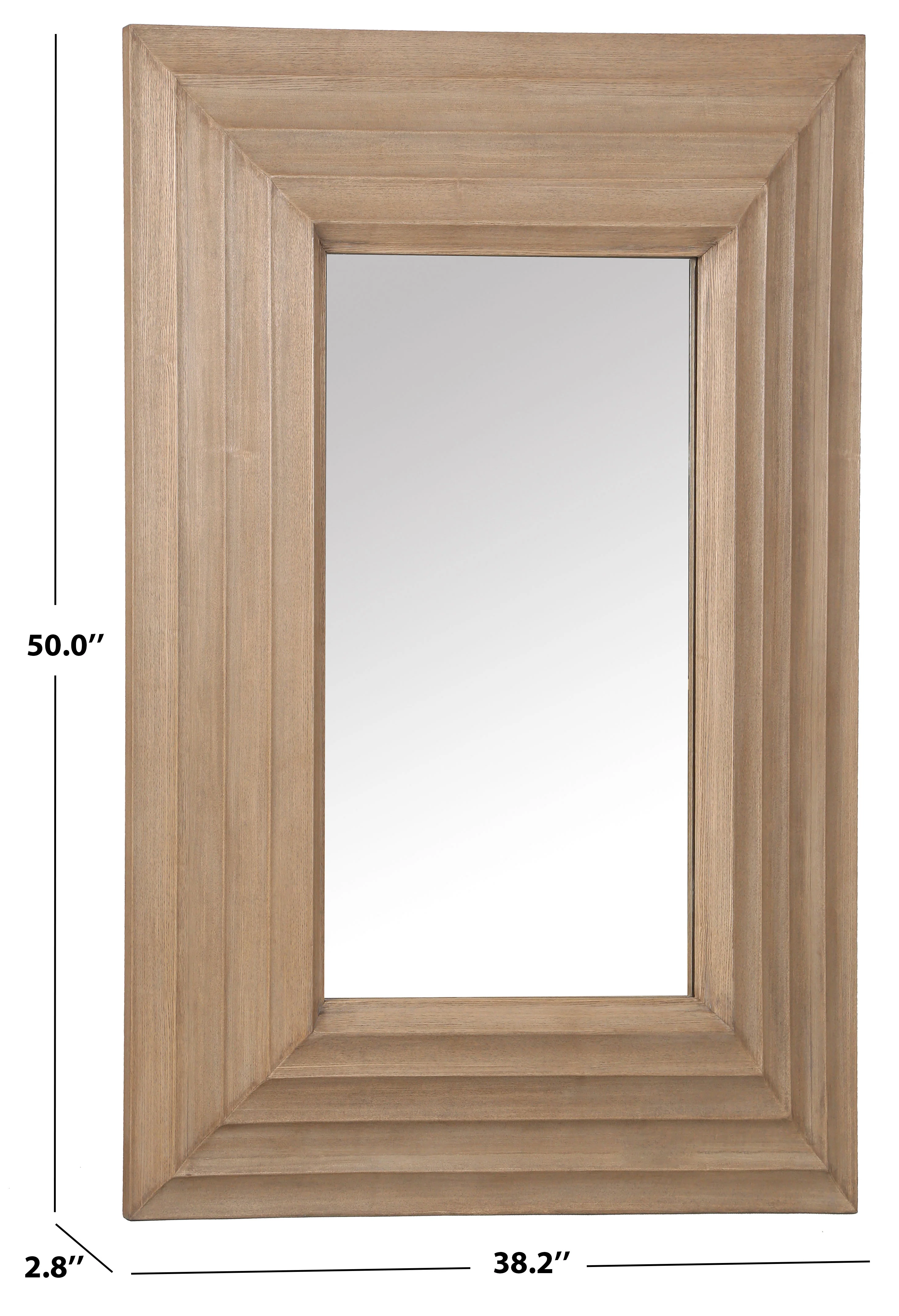 Jilianna Rectangle Wood Mirror - Image 6