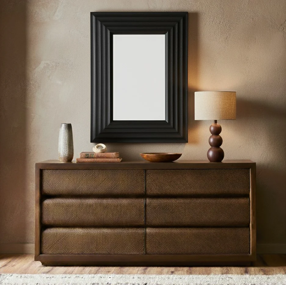 Jilianna Rectangle Wood Mirror - Image 8
