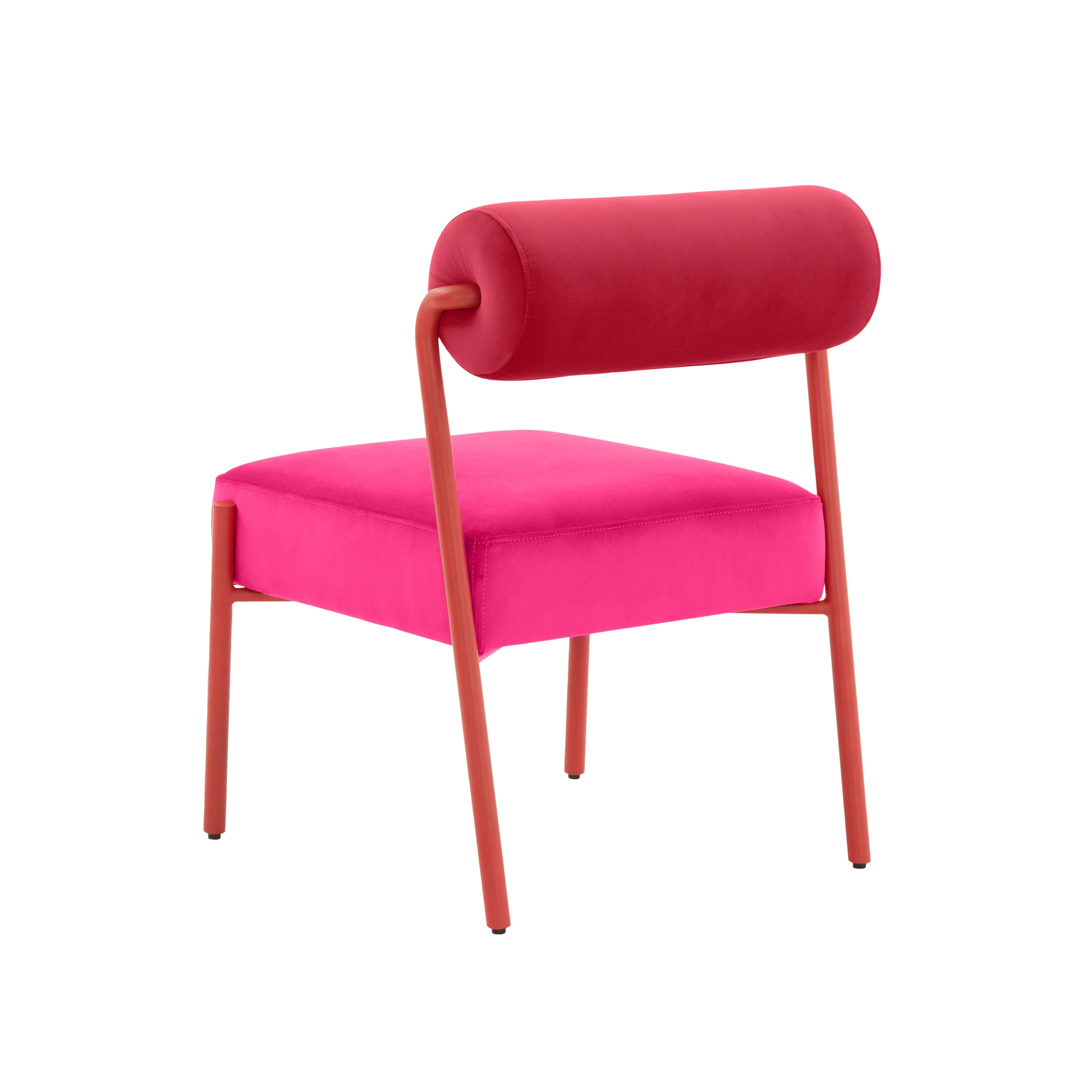 Jolene Hot Pink Velvet Dining Chair - Image 5