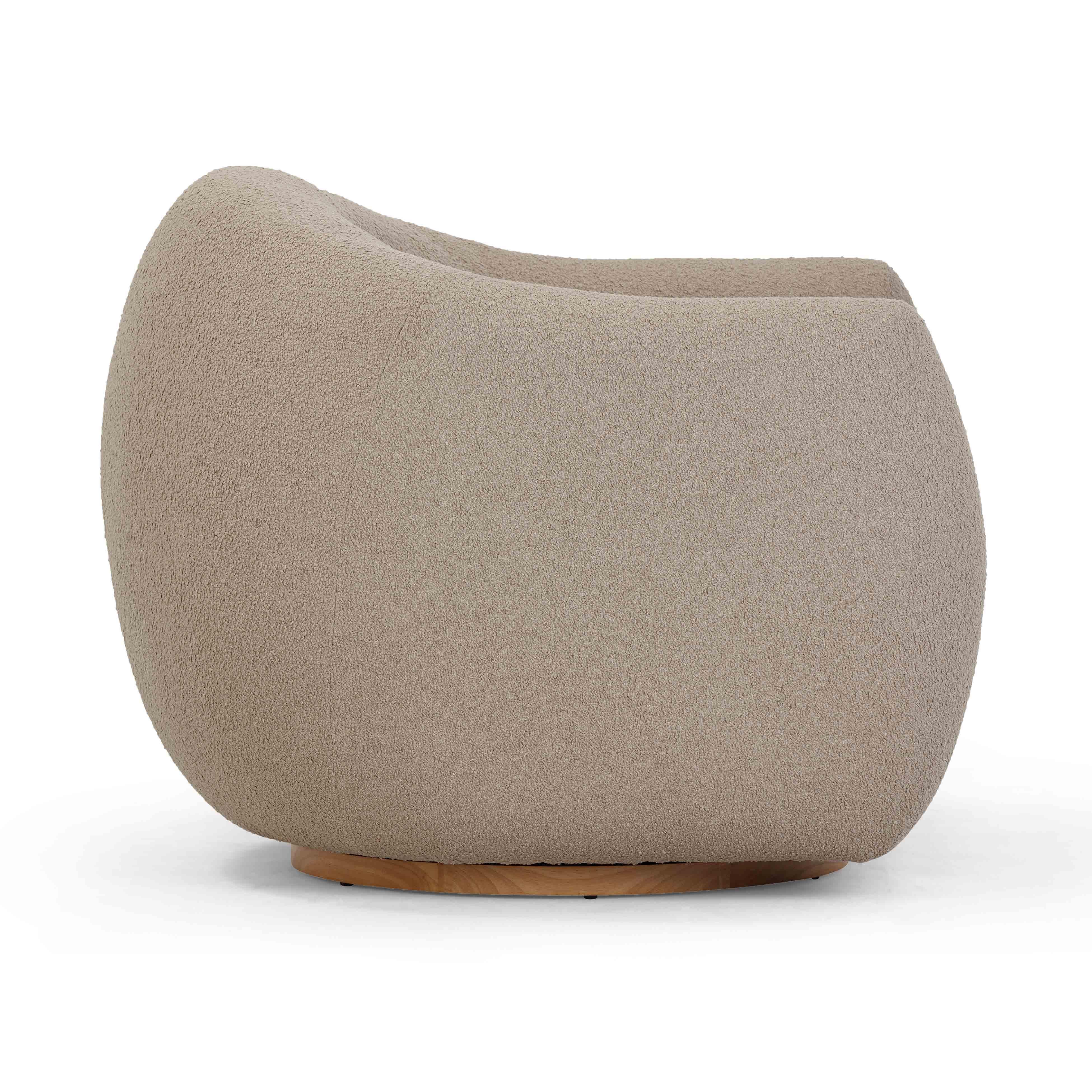 Judy Boucle Swivel Chair - Image 3