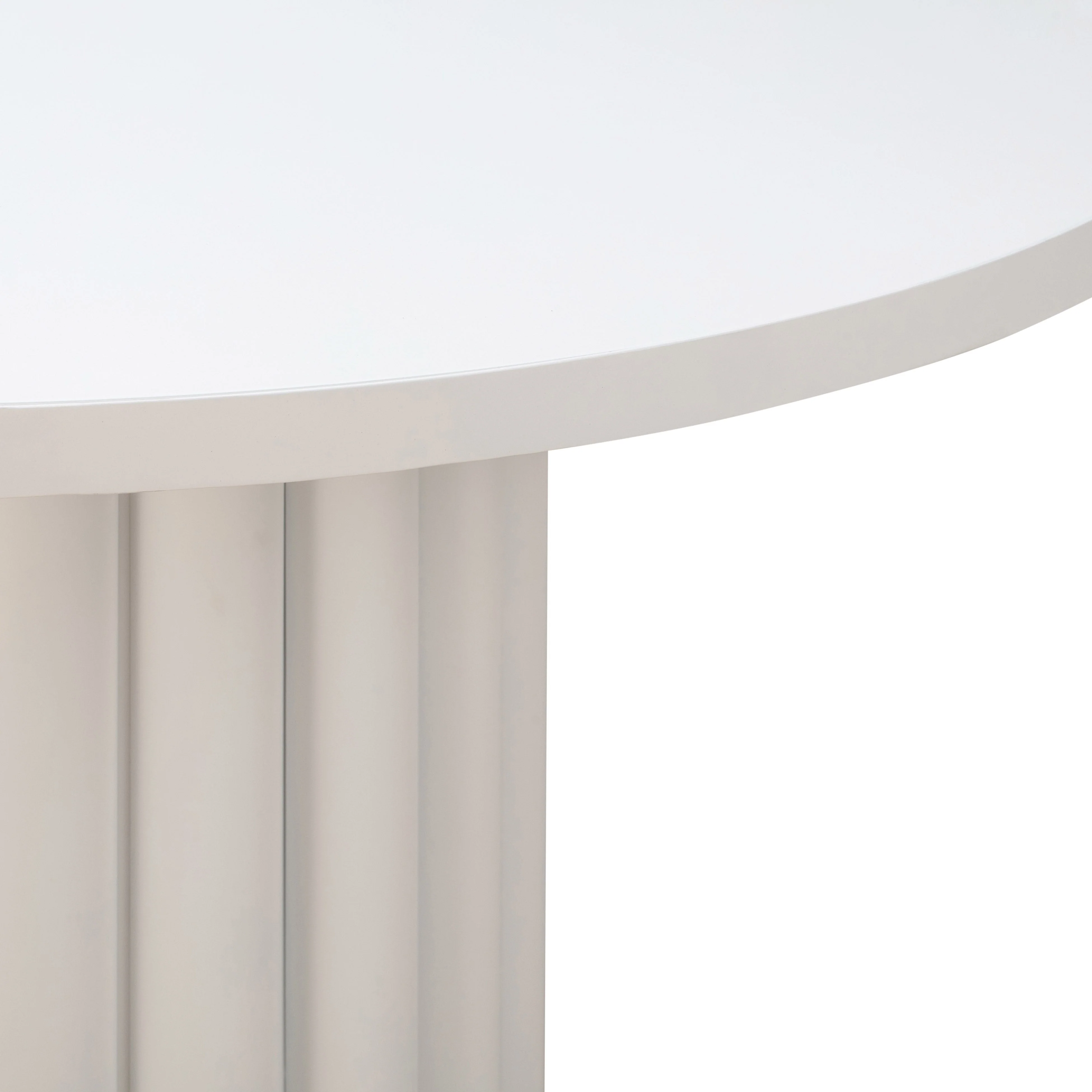 Kali 55 Inch White Round Dining Table - Image 5