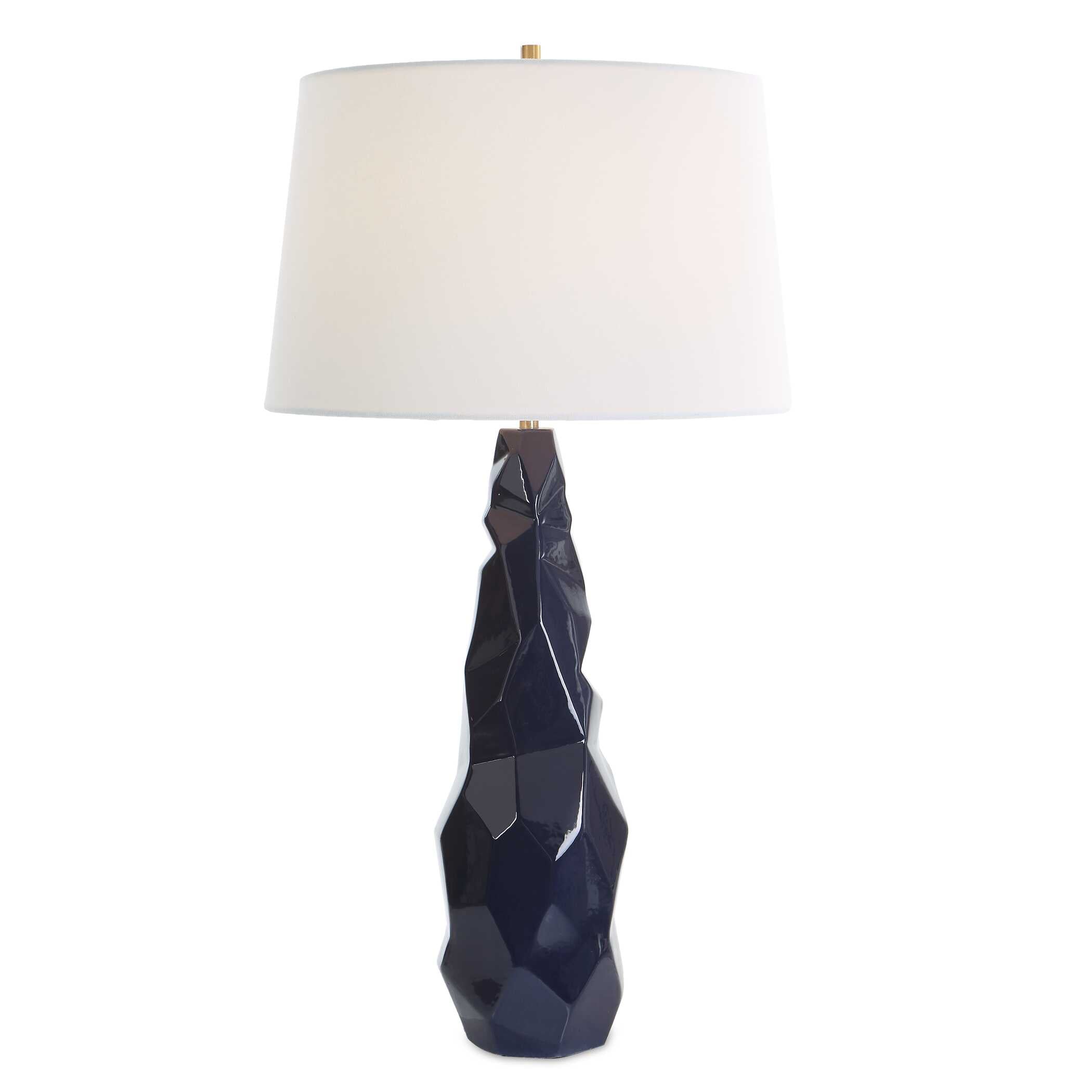 Kavos Geometric Blue Table Lamp