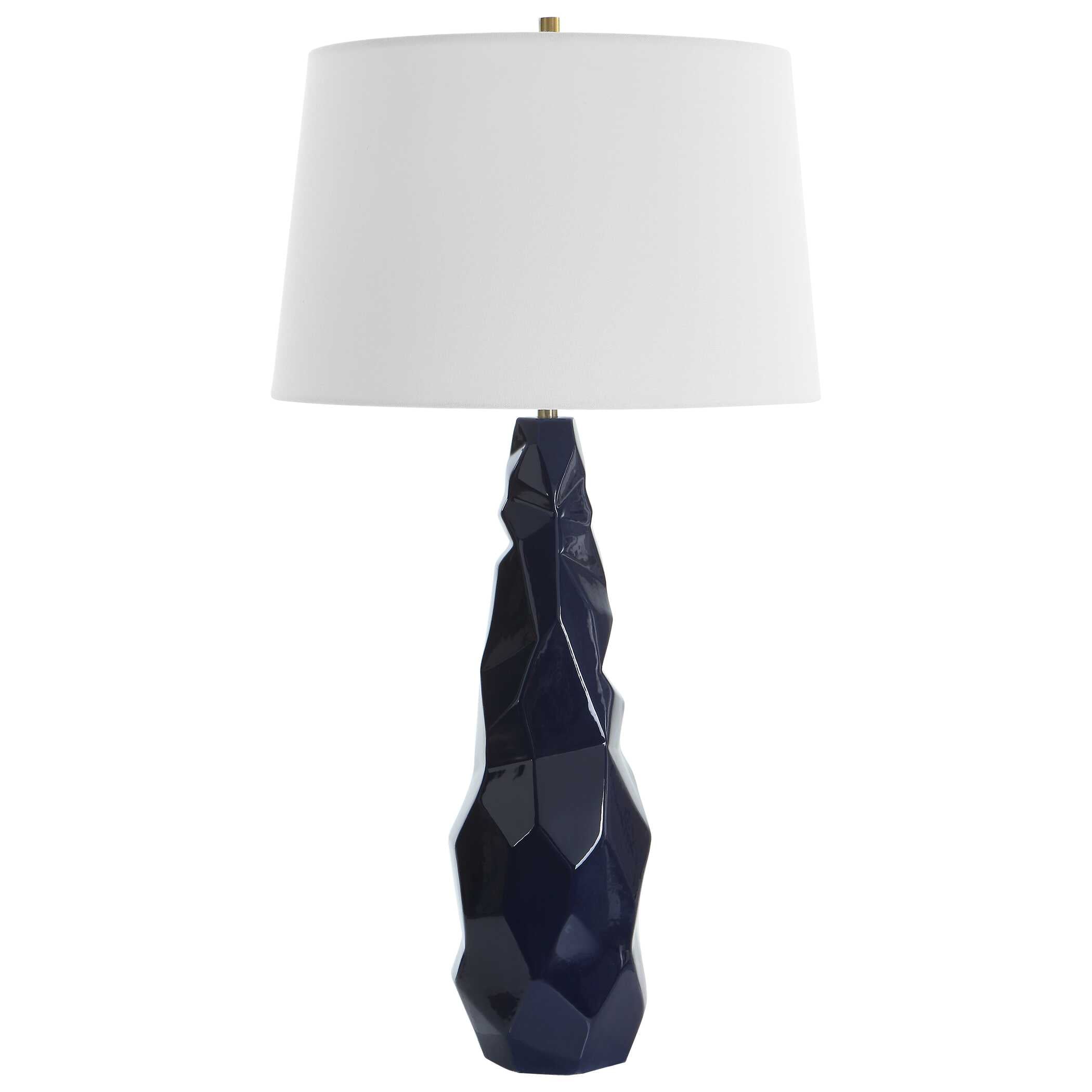 Kavos Geometric Blue Table Lamp - Image 4
