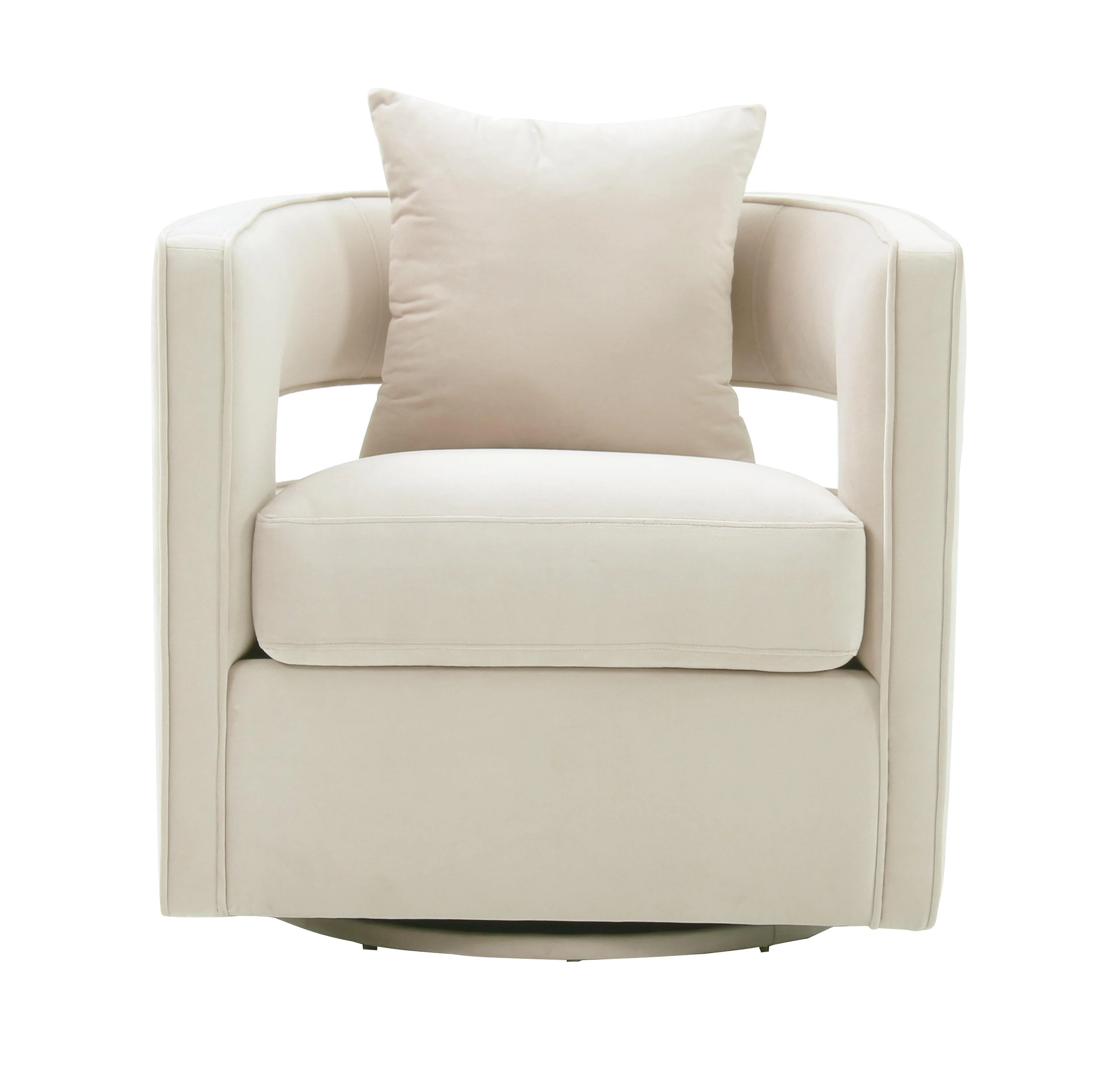 Kennedy Cream Swivel Chair - Image 3