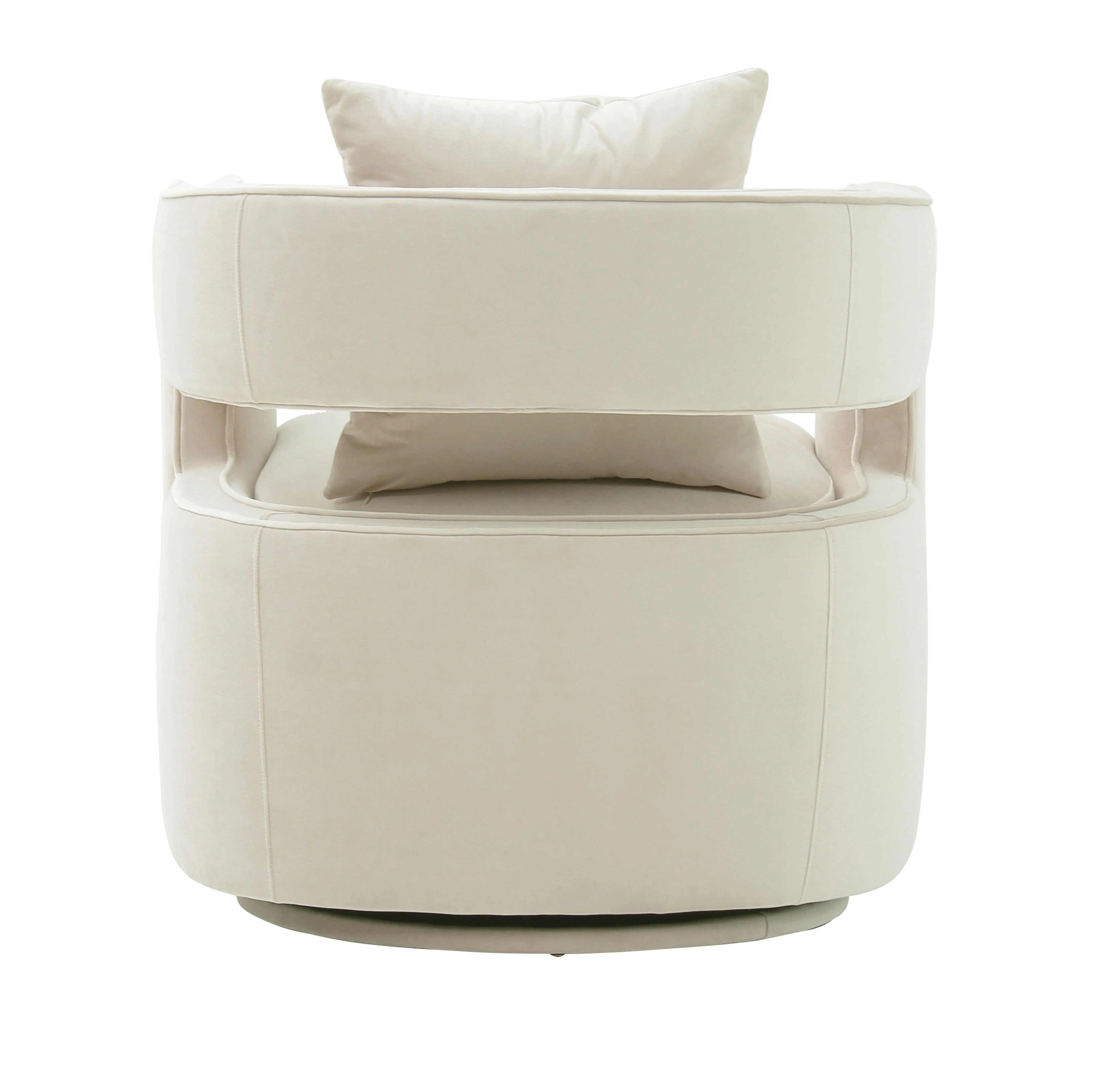 Kennedy Cream Swivel Chair - Image 4