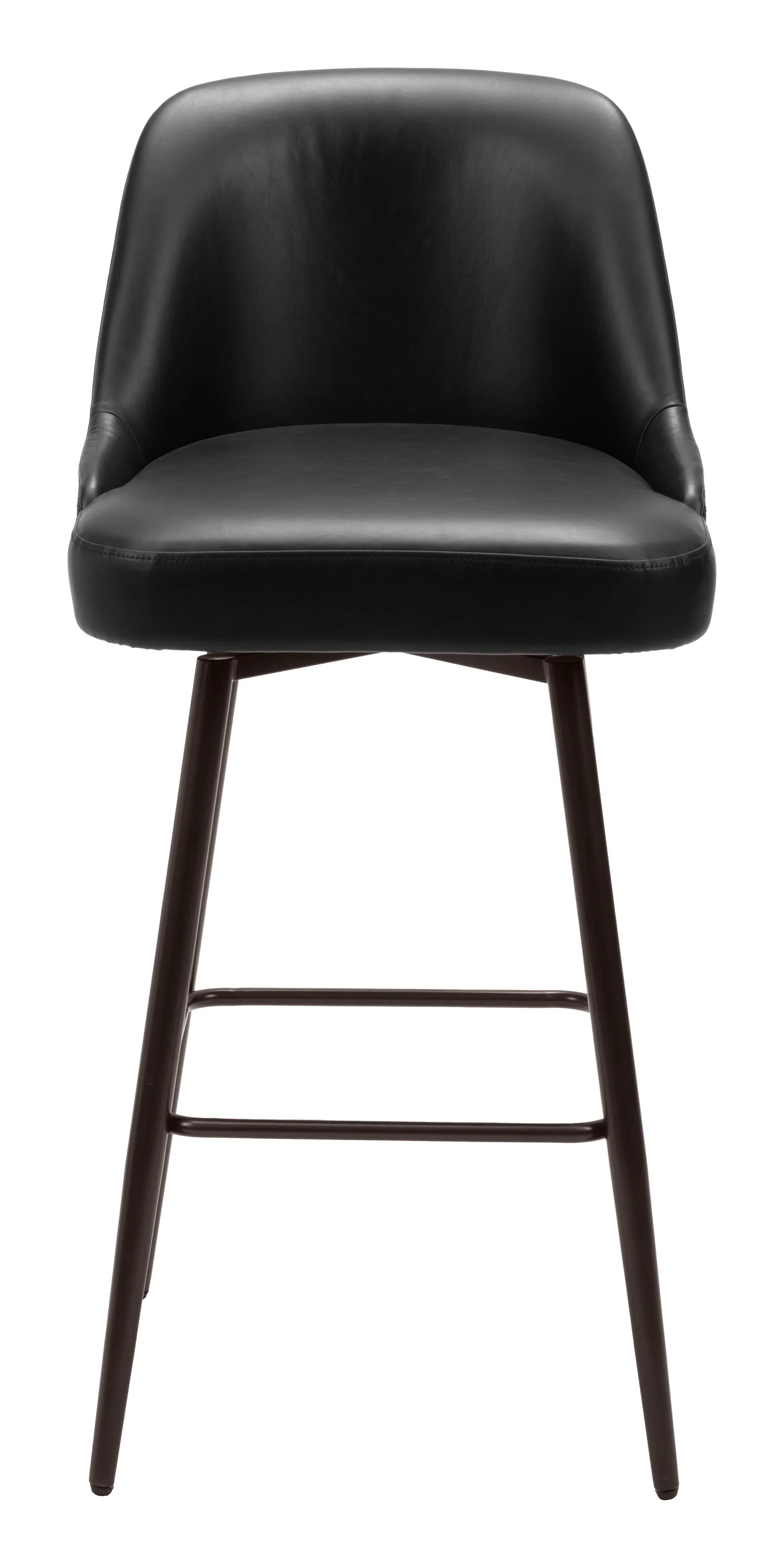Keppel Swivel Barstool Black & Bronze - Image 4