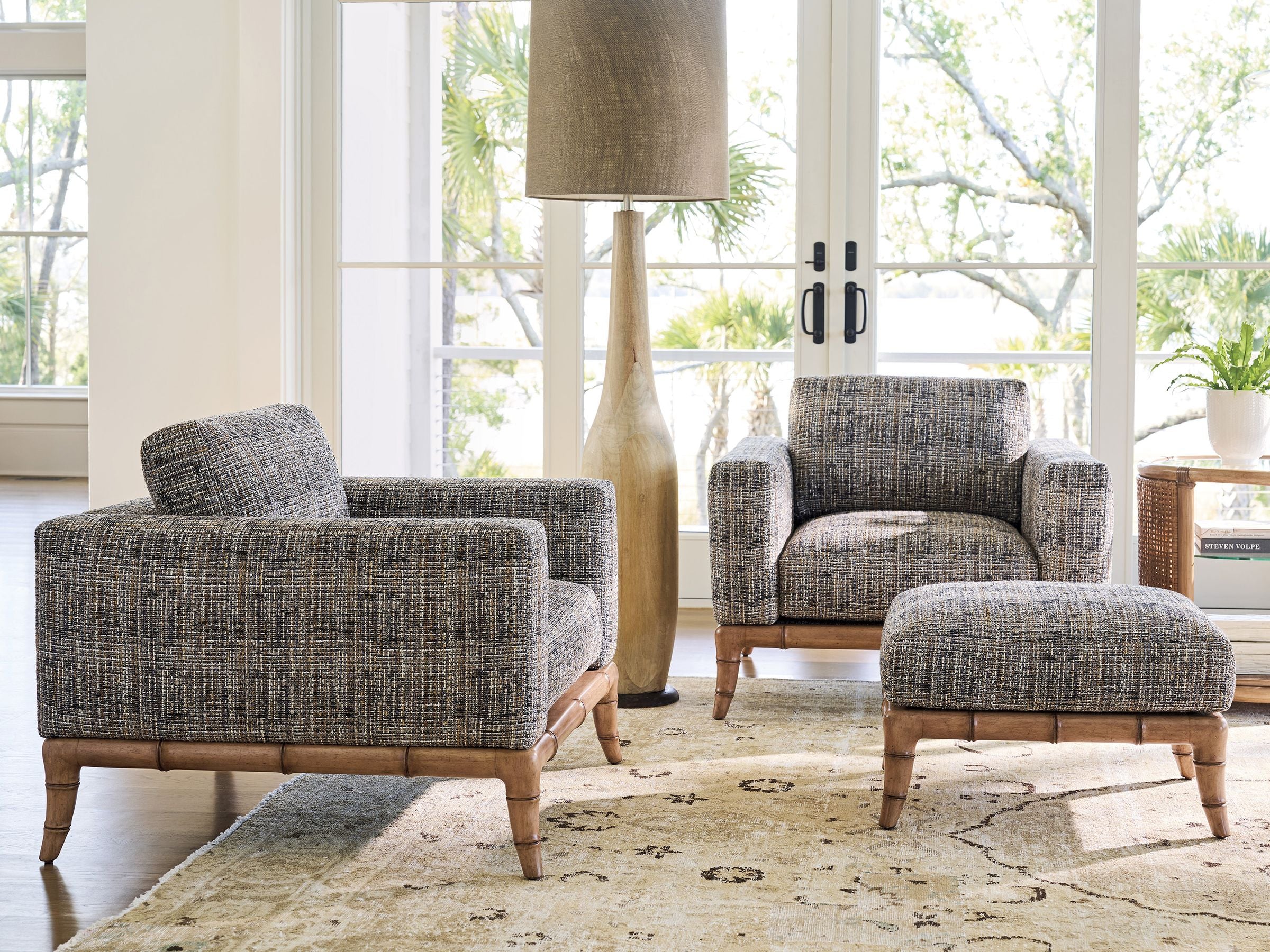 Key Biscayne Star Island Ottoman - Image 2