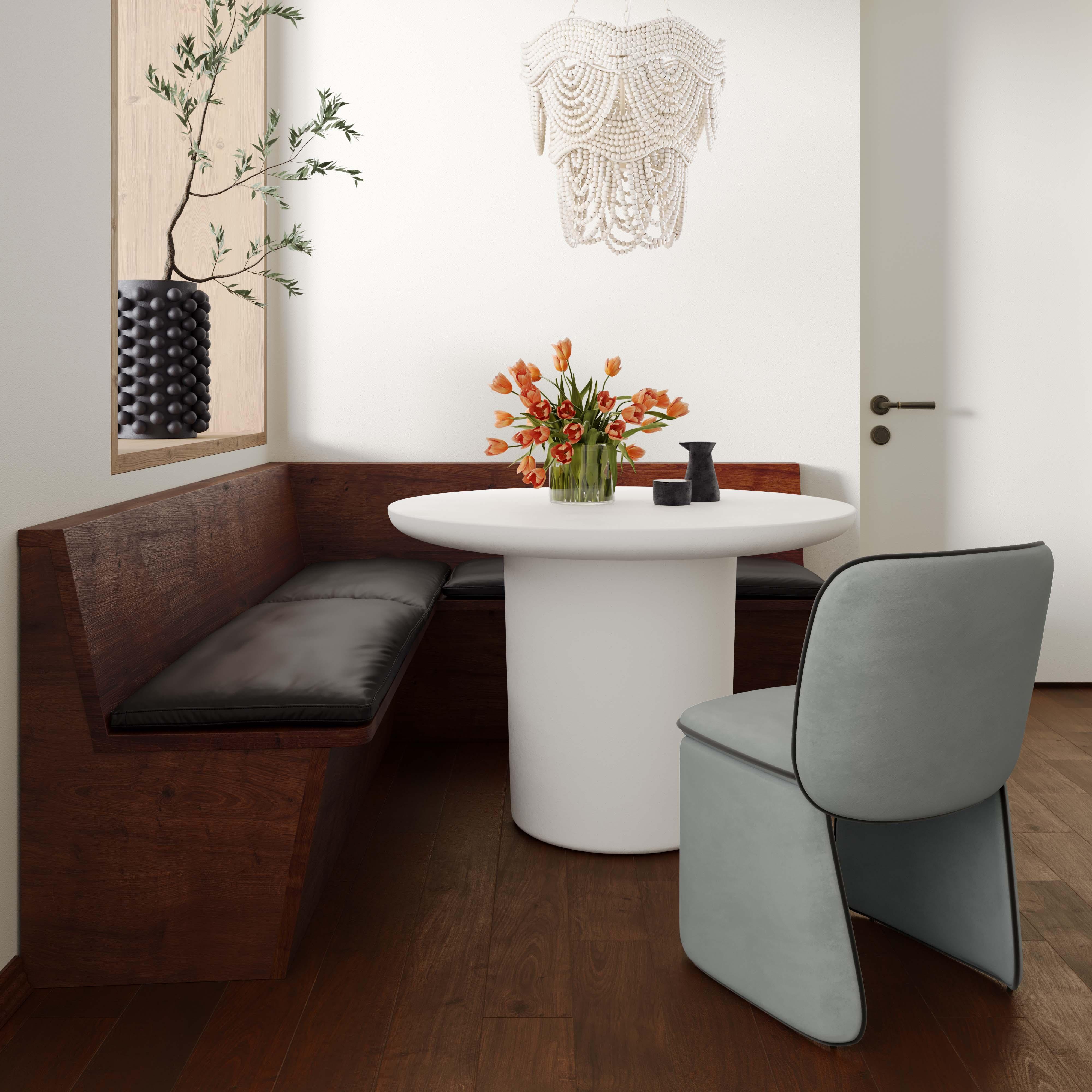 Kinsley Grey Velvet Dining Chair - Image 2