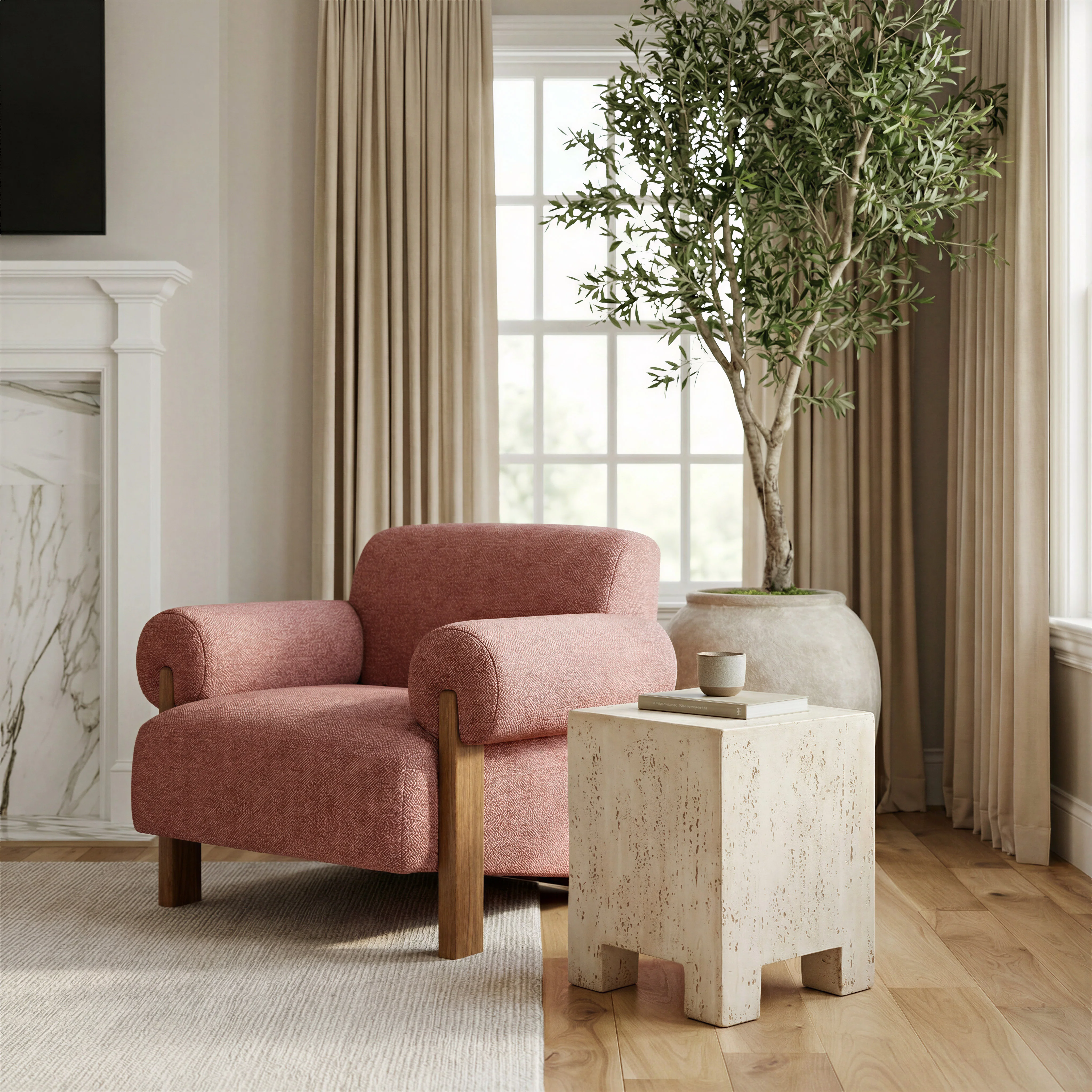 Kitara Side Table Beige - Image 6