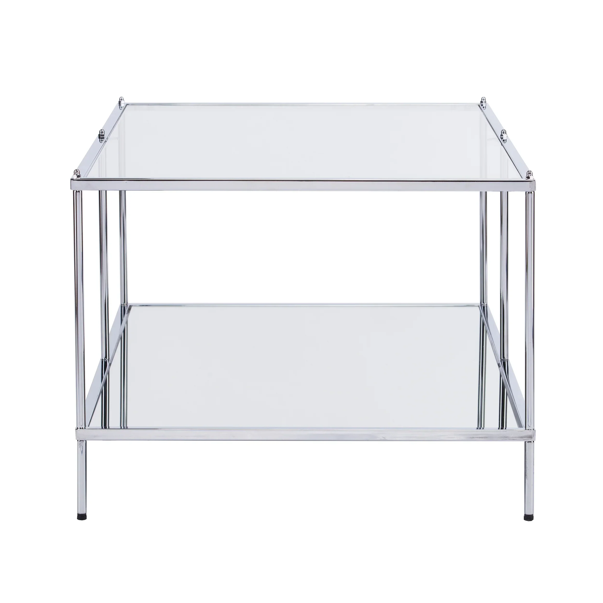 Knox Glam Mirrored Cocktail Table - Chrome - Image 5