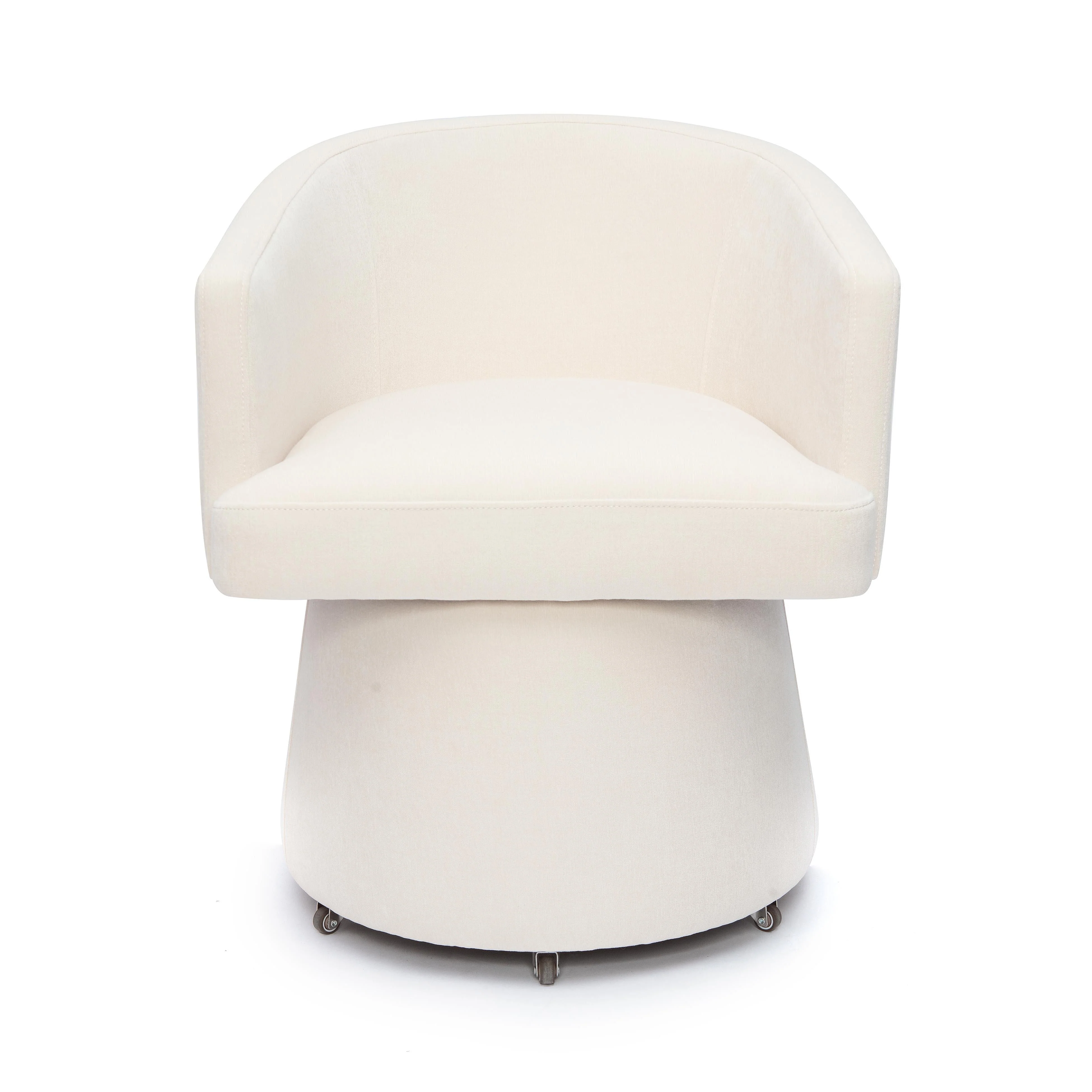 Kristen Upcycled Contract-Grade Chenille Rolling Desk Chair - Image 14
