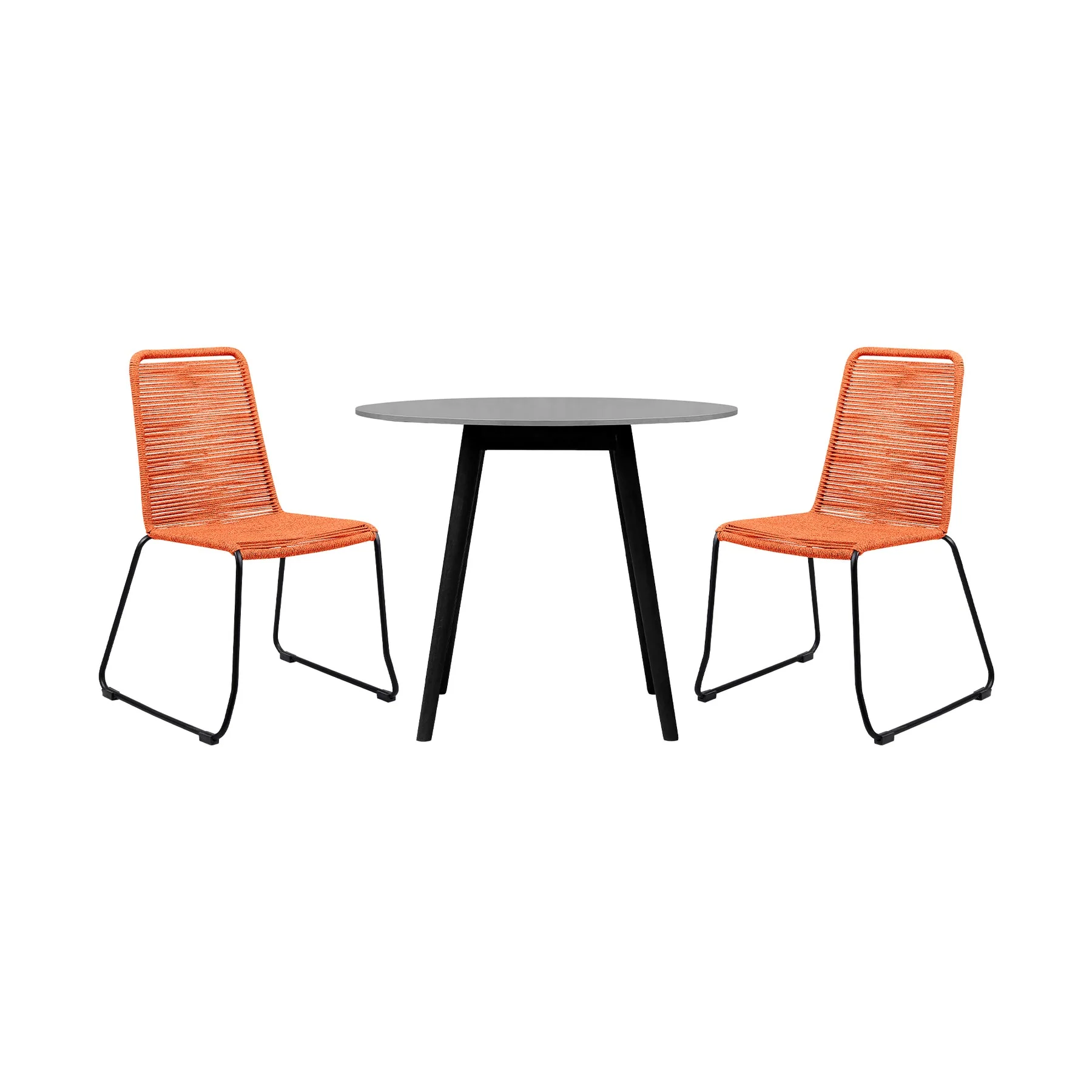 Kylie and Shasta 3 Piece Outdoor Patio 36" Dining Set - Image 39