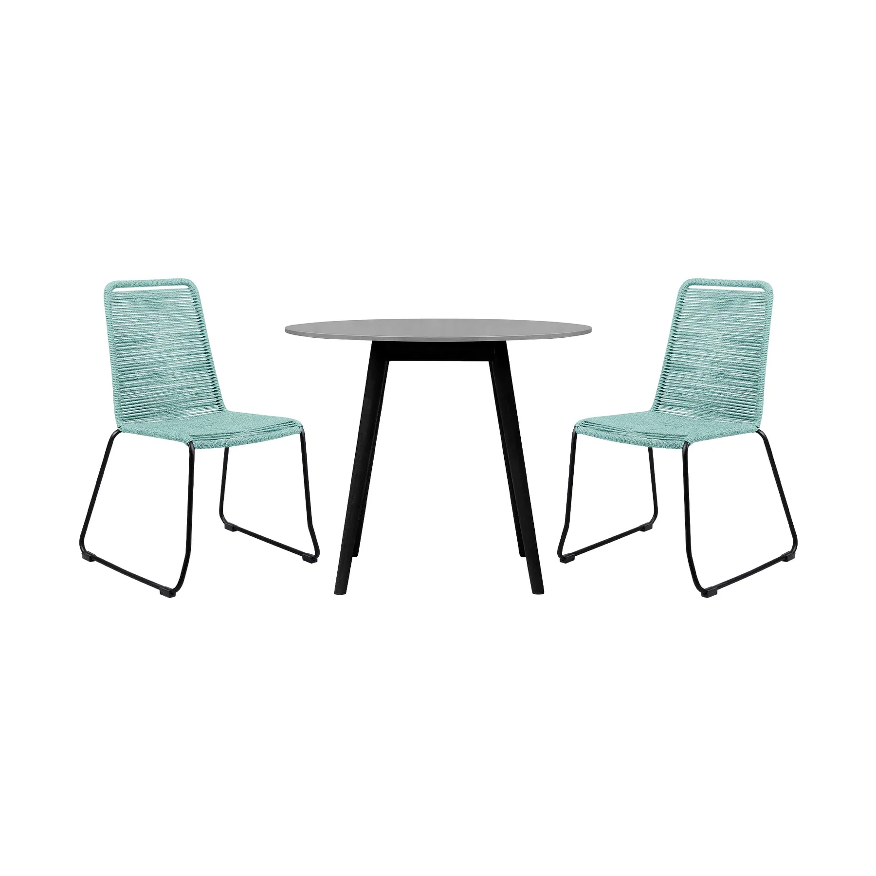 Kylie and Shasta 3 Piece Outdoor Patio 36" Dining Set - Image 52