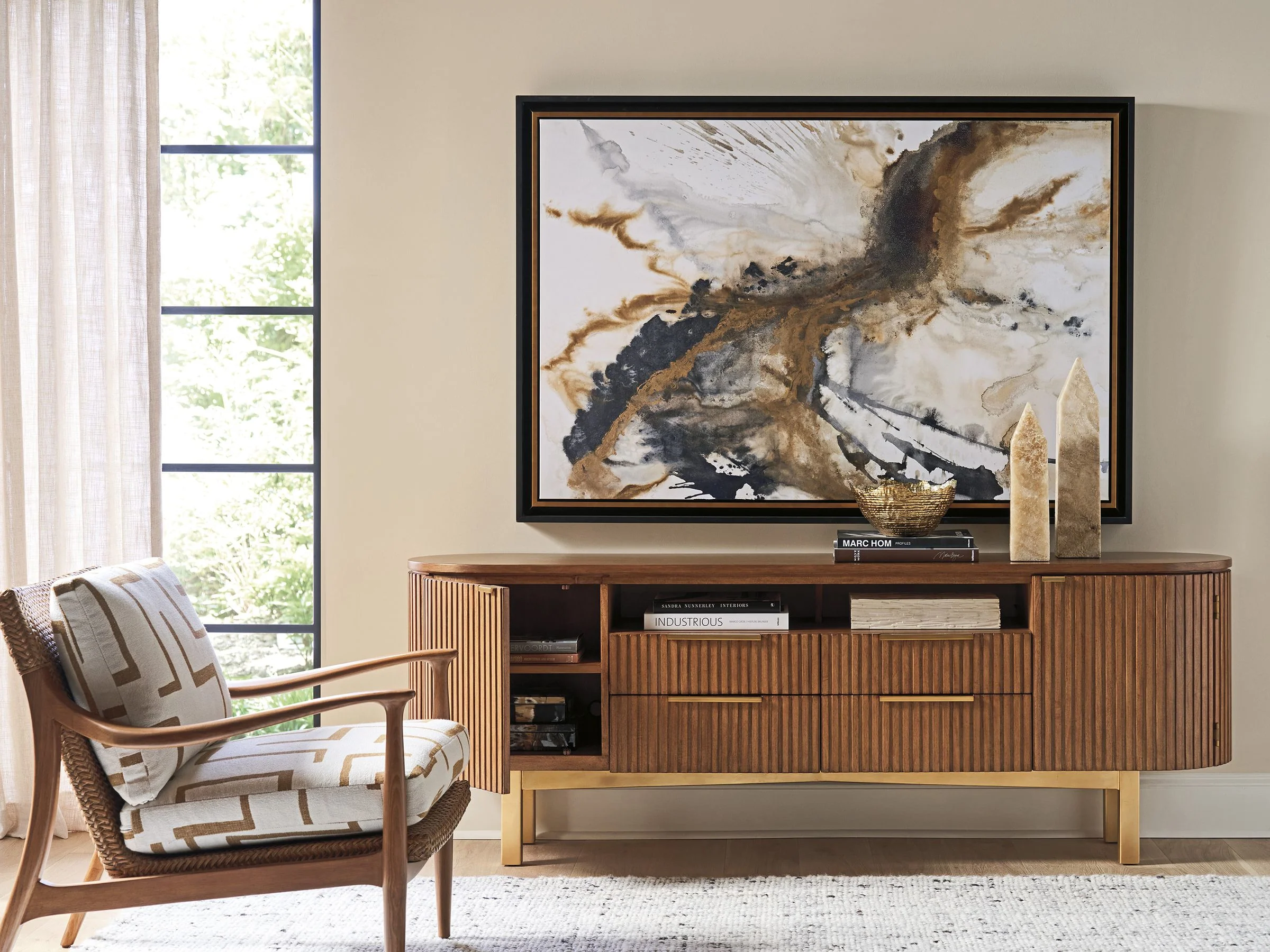 La Costa Crescent Bay Media Console - Image 5
