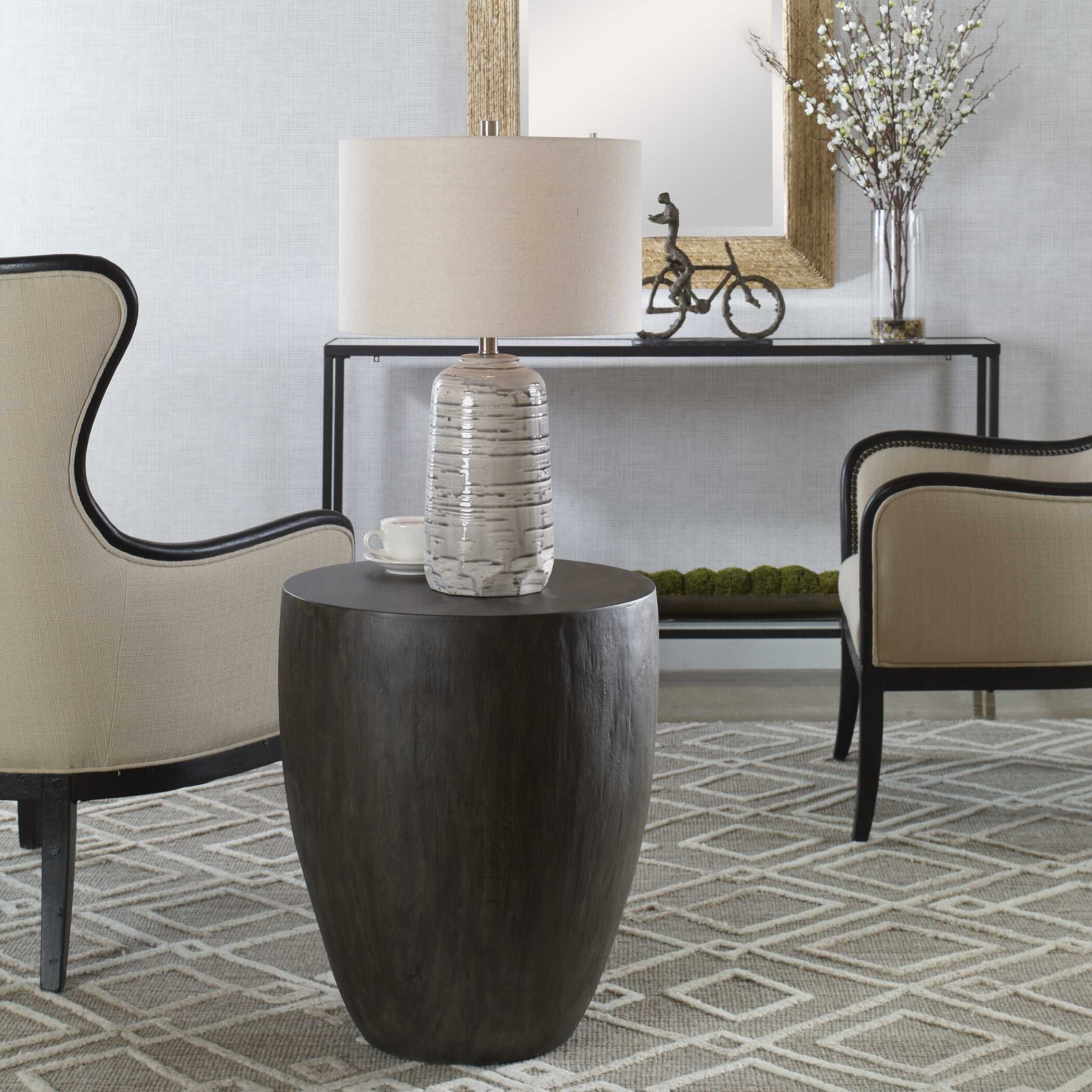 Lark Minimalist Wooden End Table - Image 2