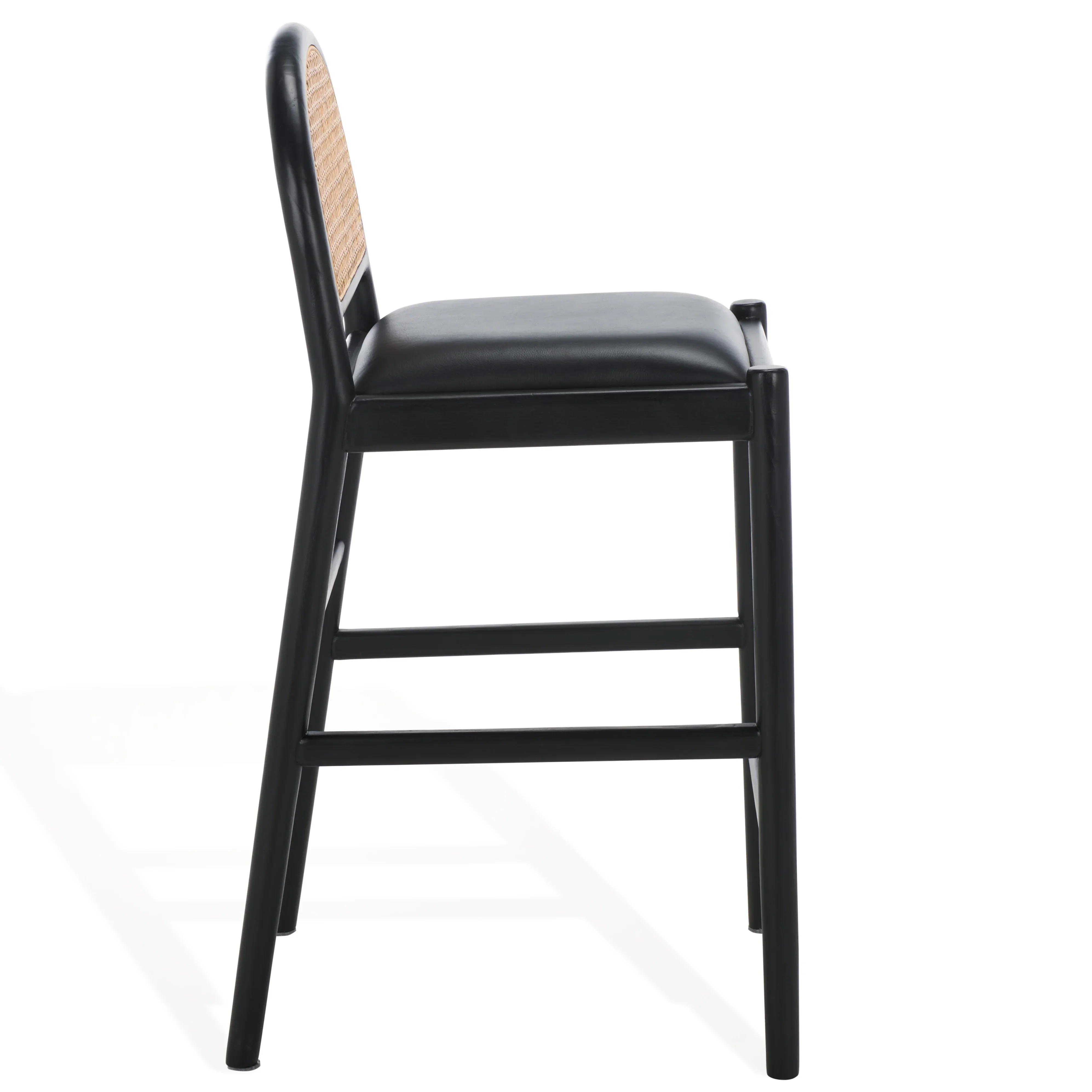 Laylie Rattan And Leather Counter Stool - Image 38
