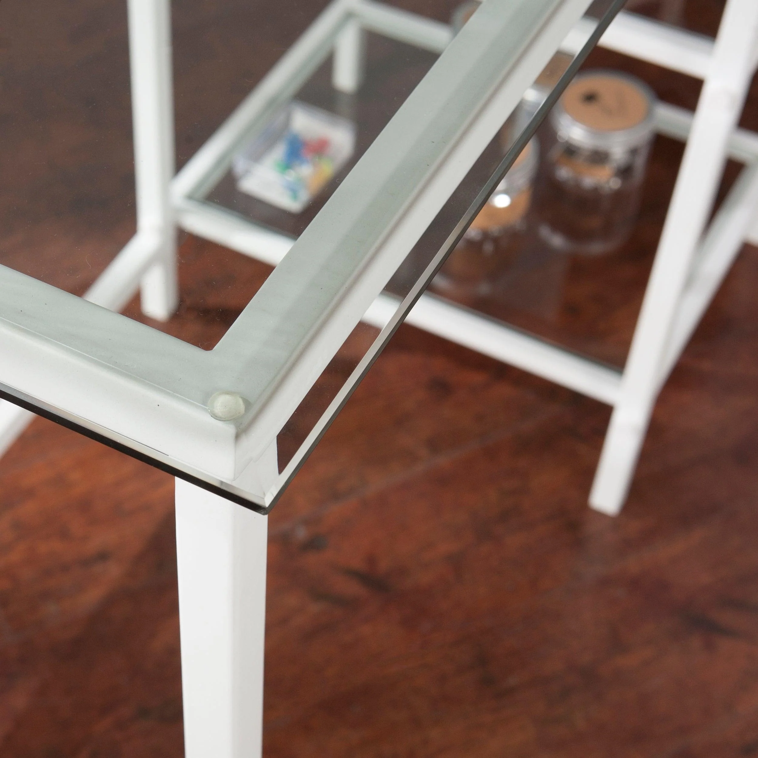 Layton Metal/Glass Student Desk - White - Image 9