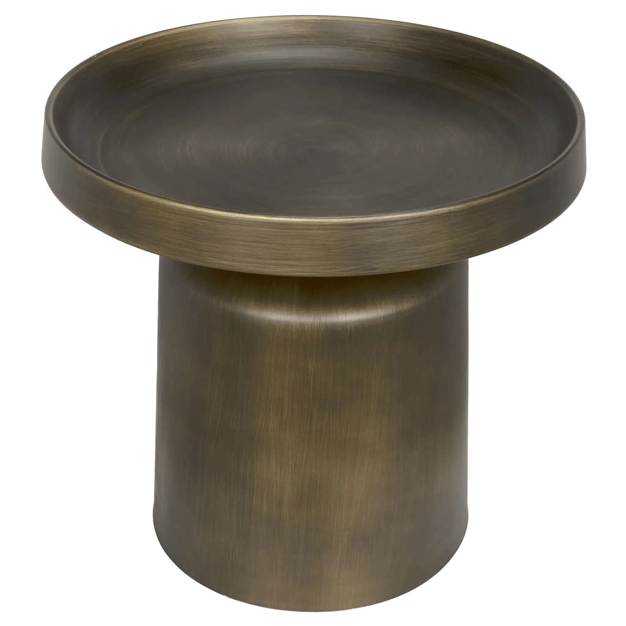 Lee Side Table, Aged Brass