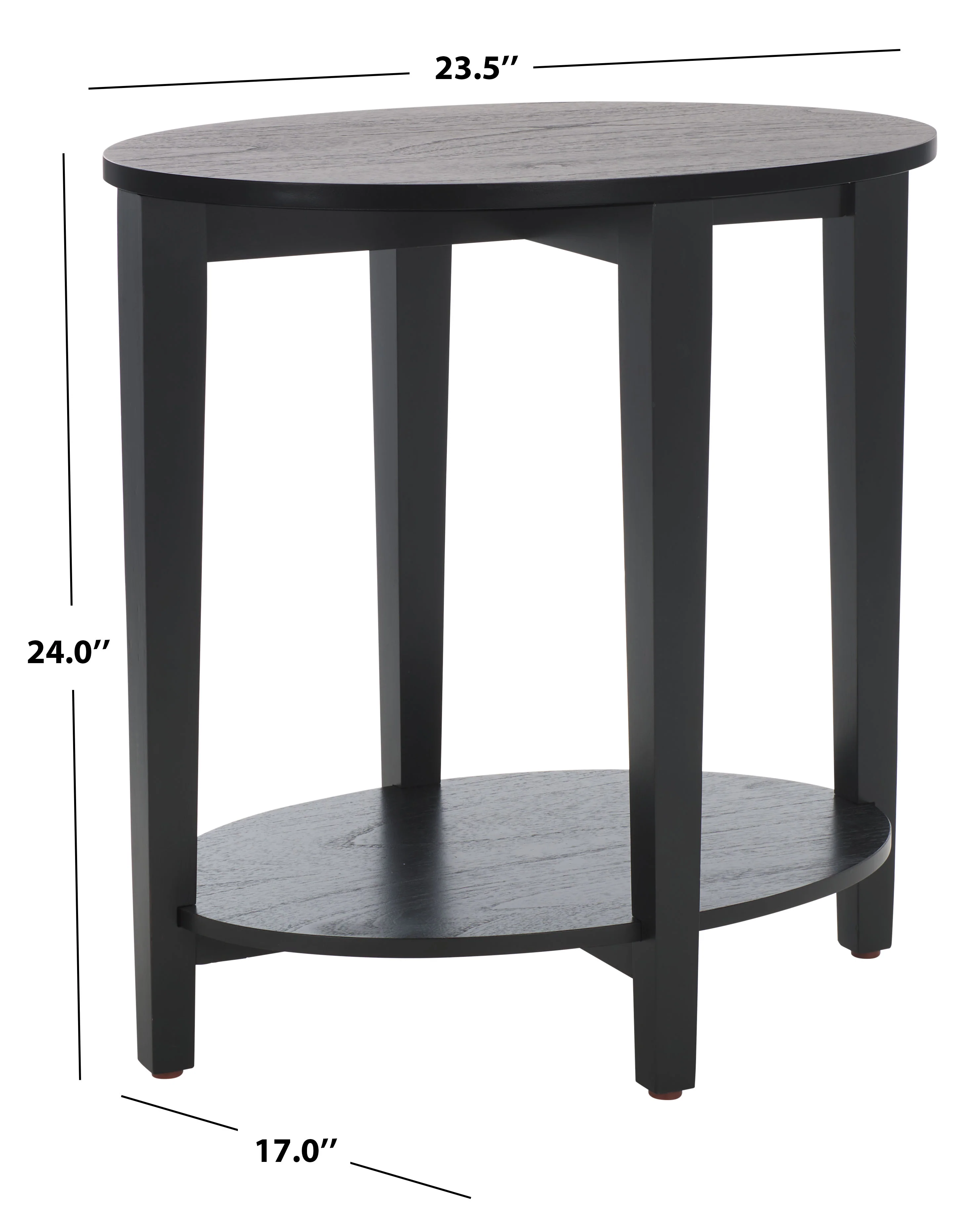 Leonardi Oval Wood Accent Table - Image 6