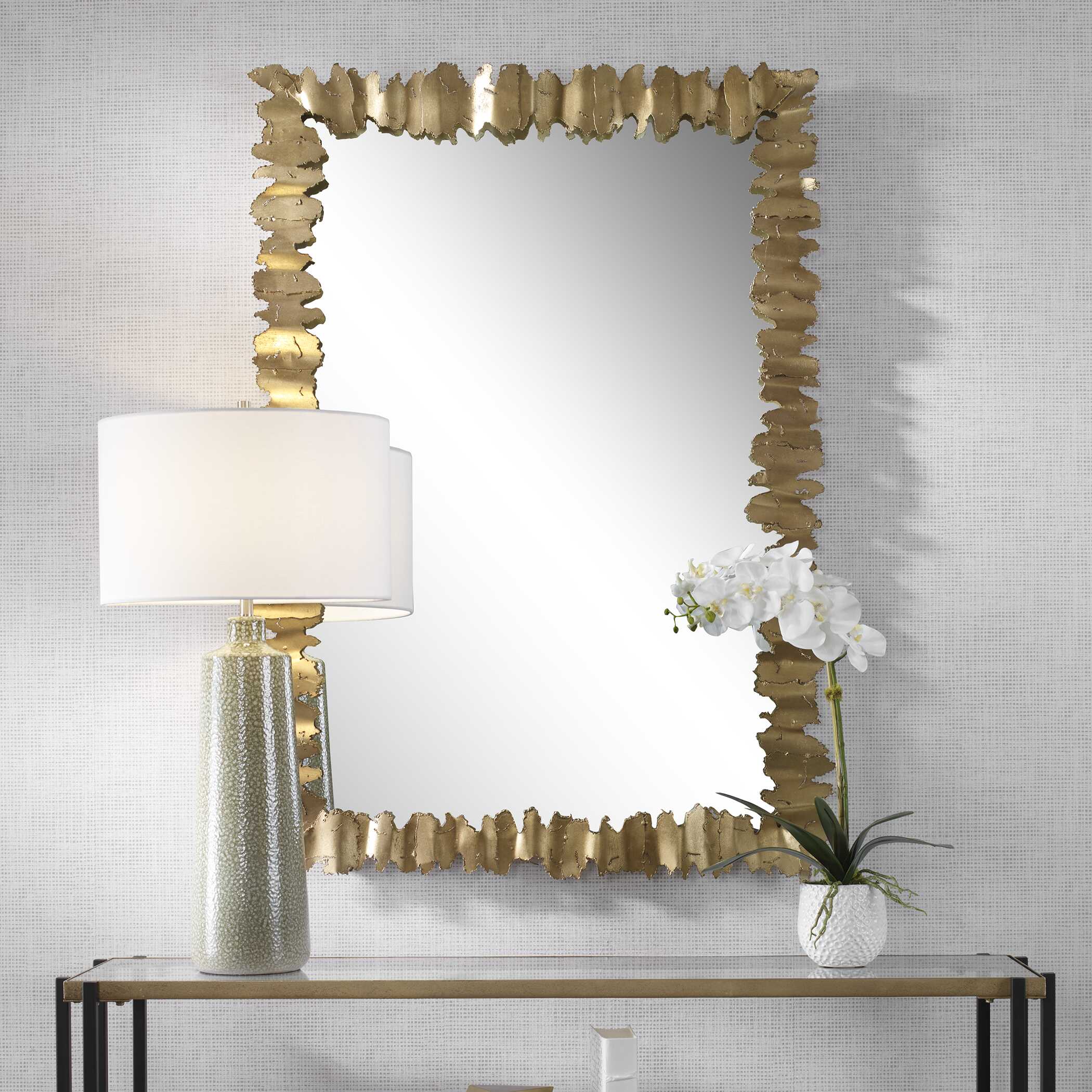 Lev Antique Gold Mirror - Image 3