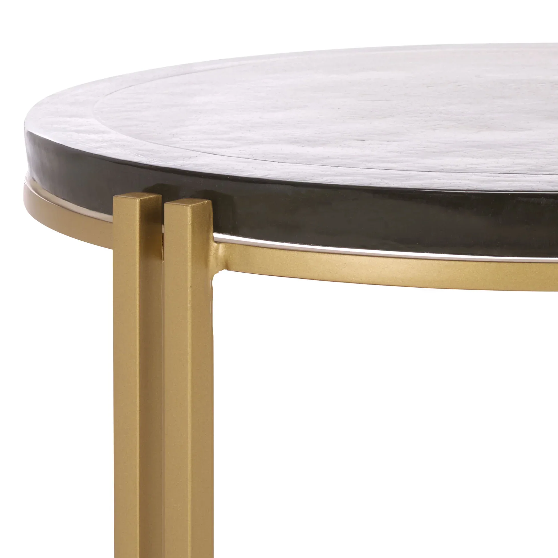 Levitt Cast Glass Top Accent Table - Image 4
