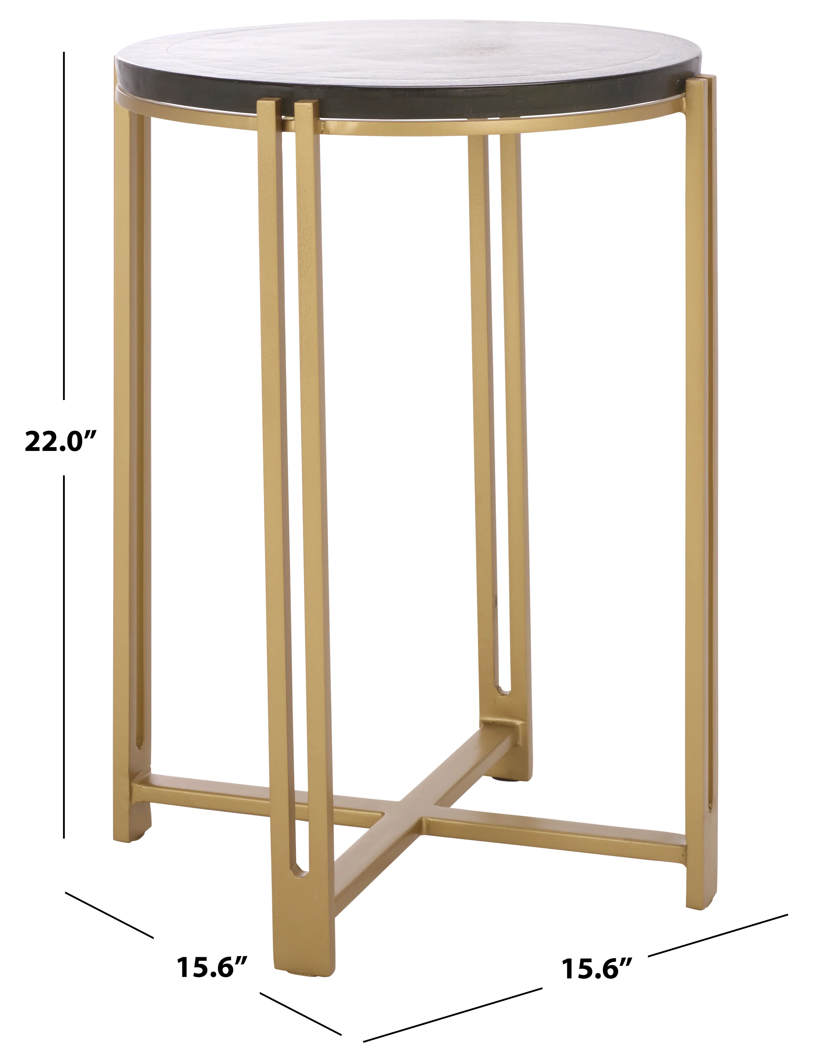Levitt Cast Glass Top Accent Table - Image 6