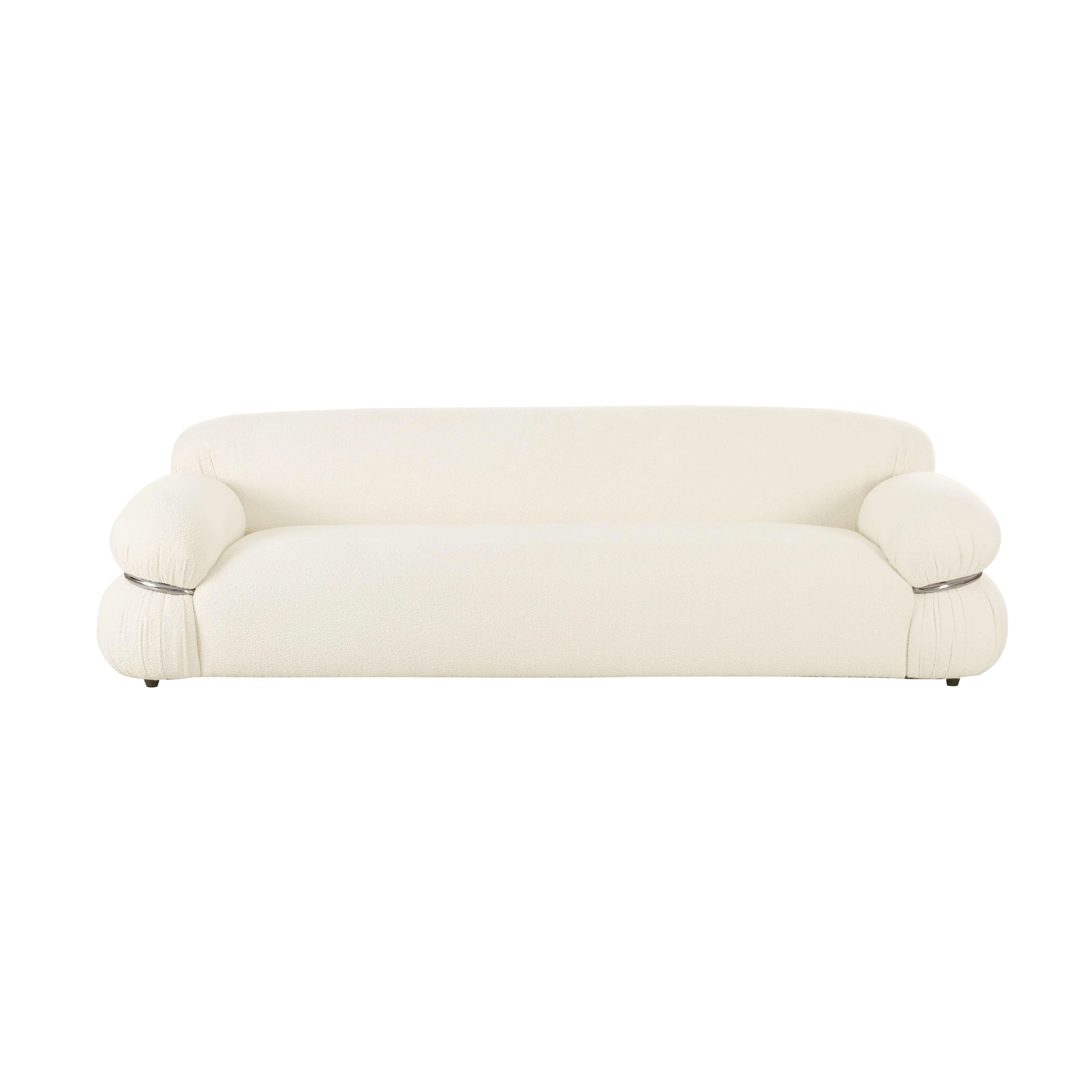 Leyla Cream Boucle Sofa - Image 3