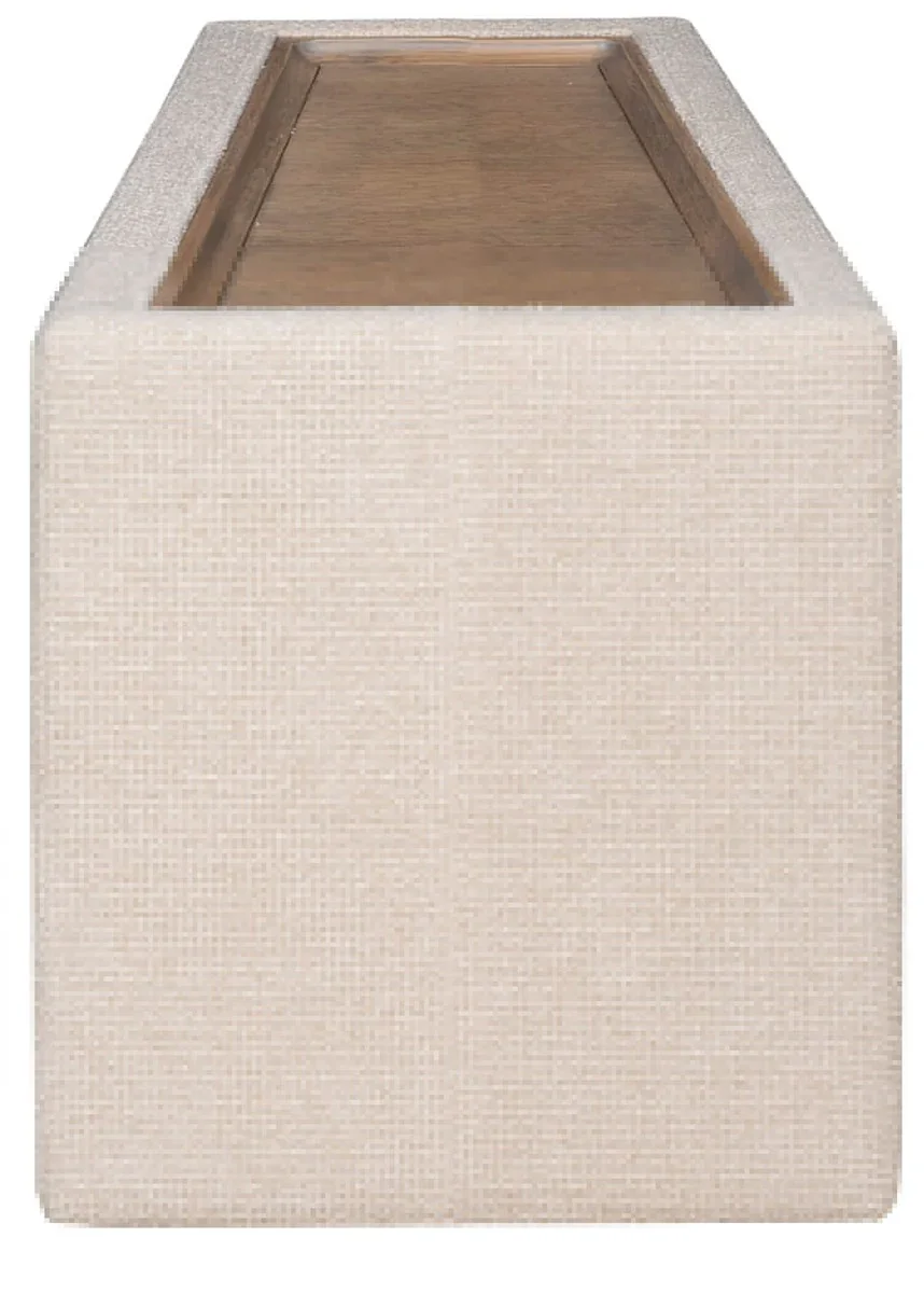 Liam Rectangular Wood Top Bumper - Image 2