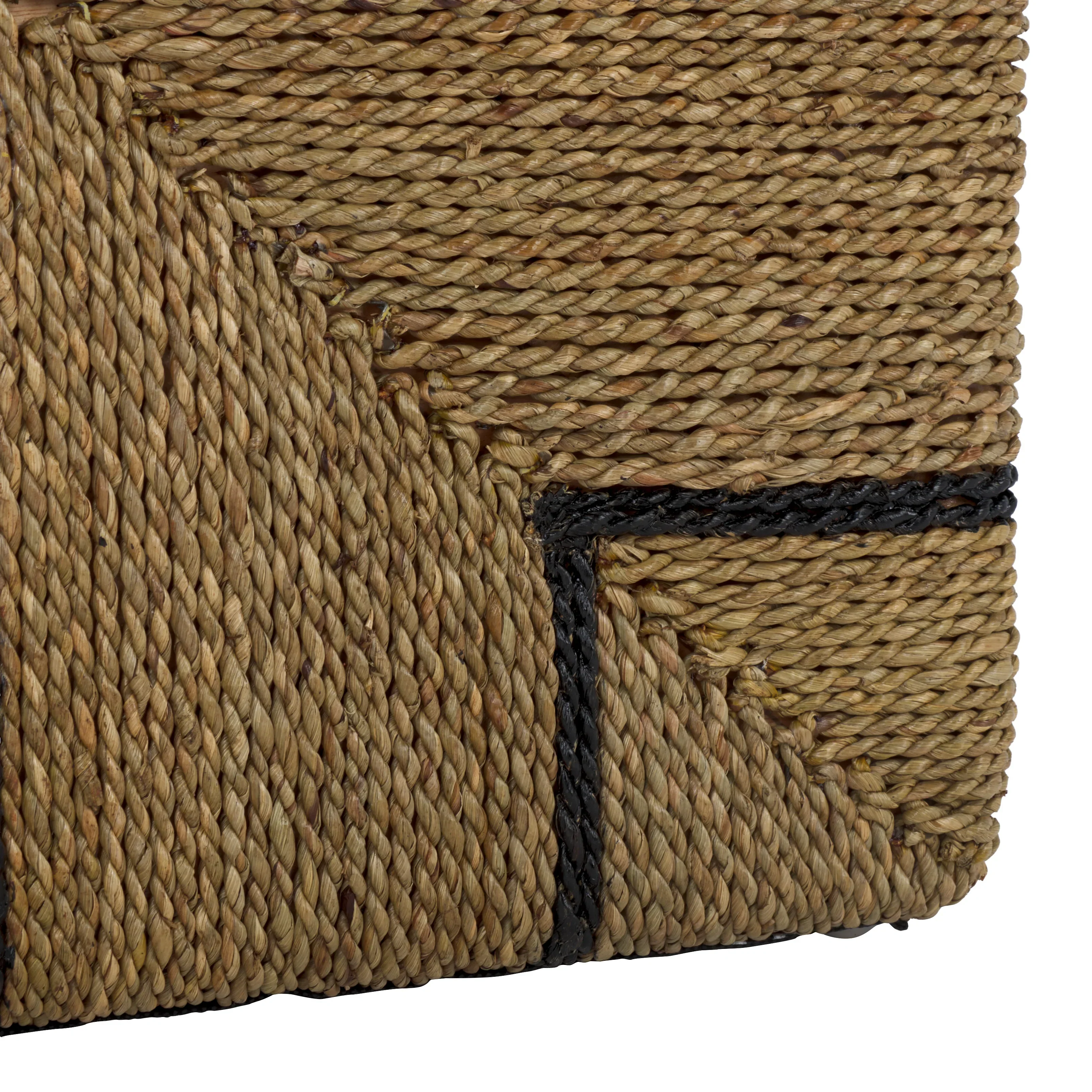 Liatasha Woven Seagrass Ottoman - Image 7