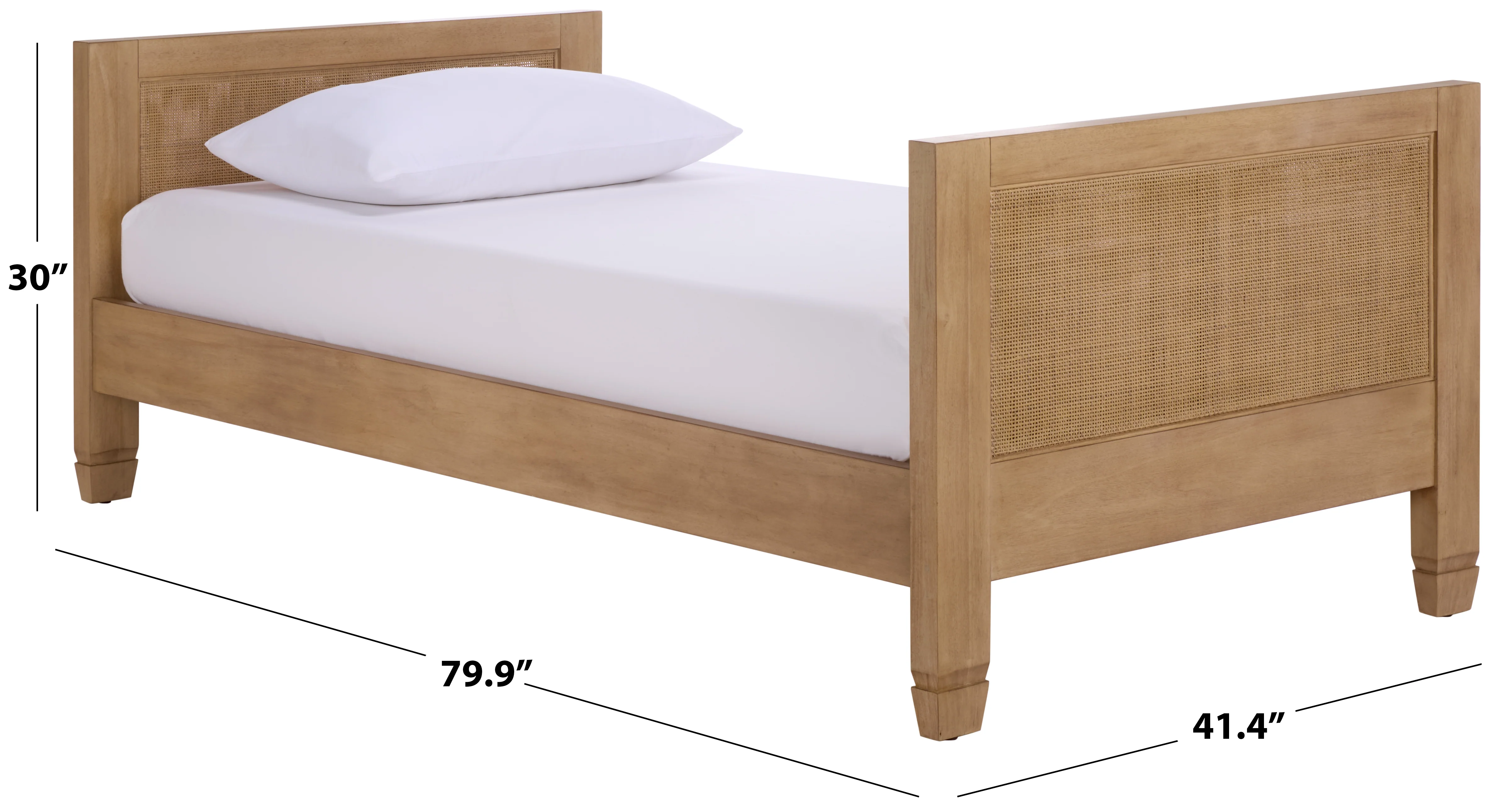 Libbie Cane And Wood Daybed - Image 7