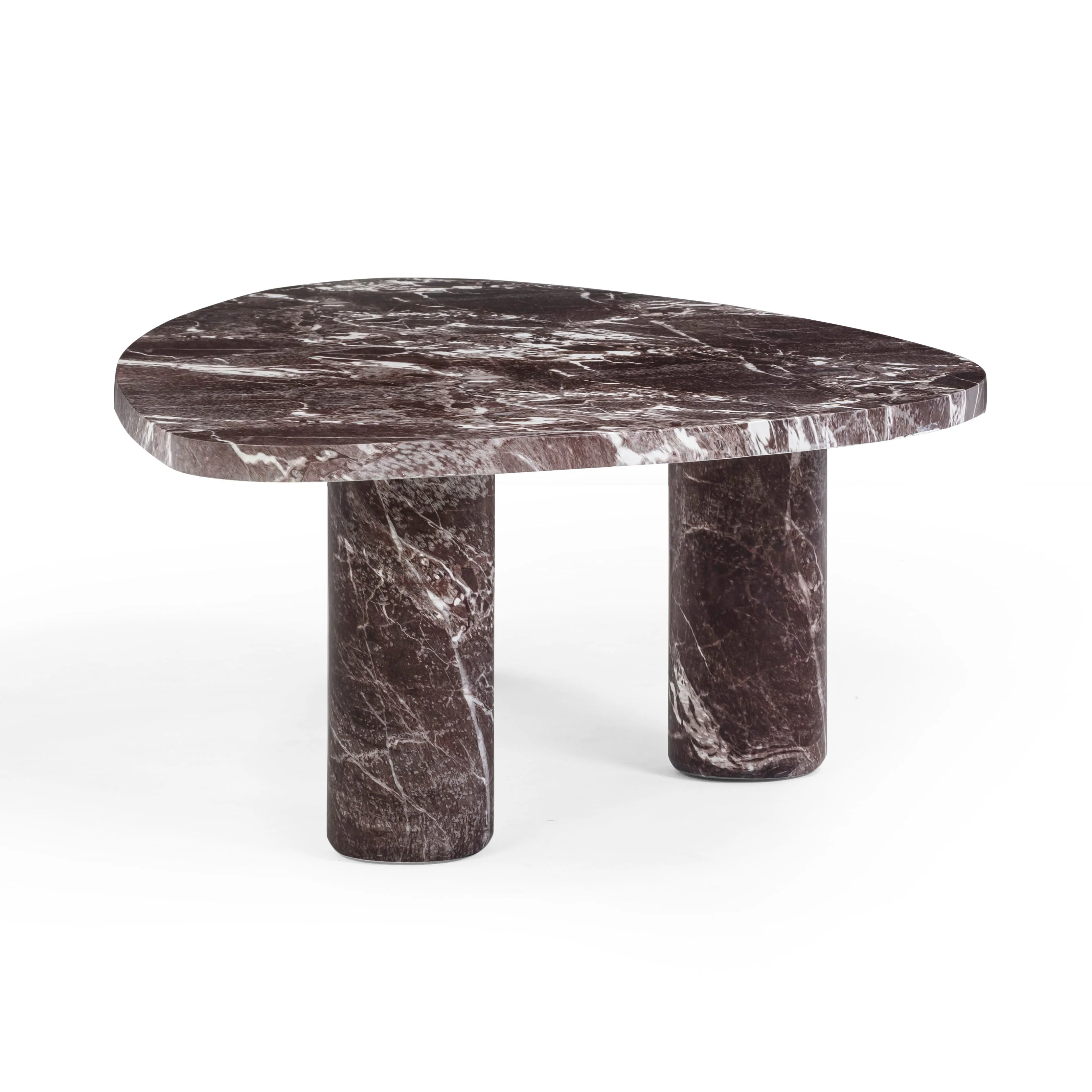 Libby Faux Red Levanto Marble Indoor/Outdoor Coffee Table (36"-48") - Image 11
