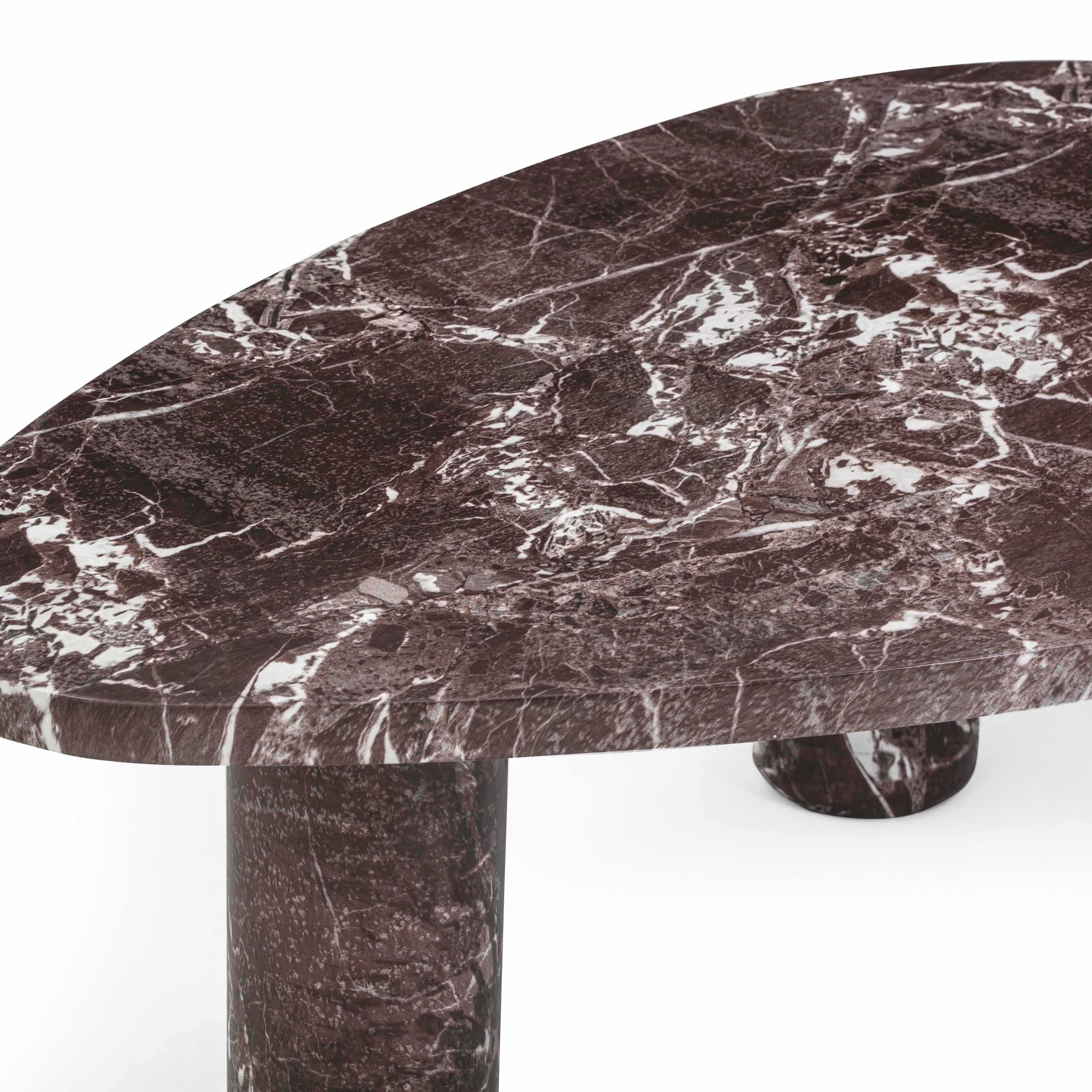 Libby Faux Red Levanto Marble Indoor/Outdoor Coffee Table (36"-48") - Image 12
