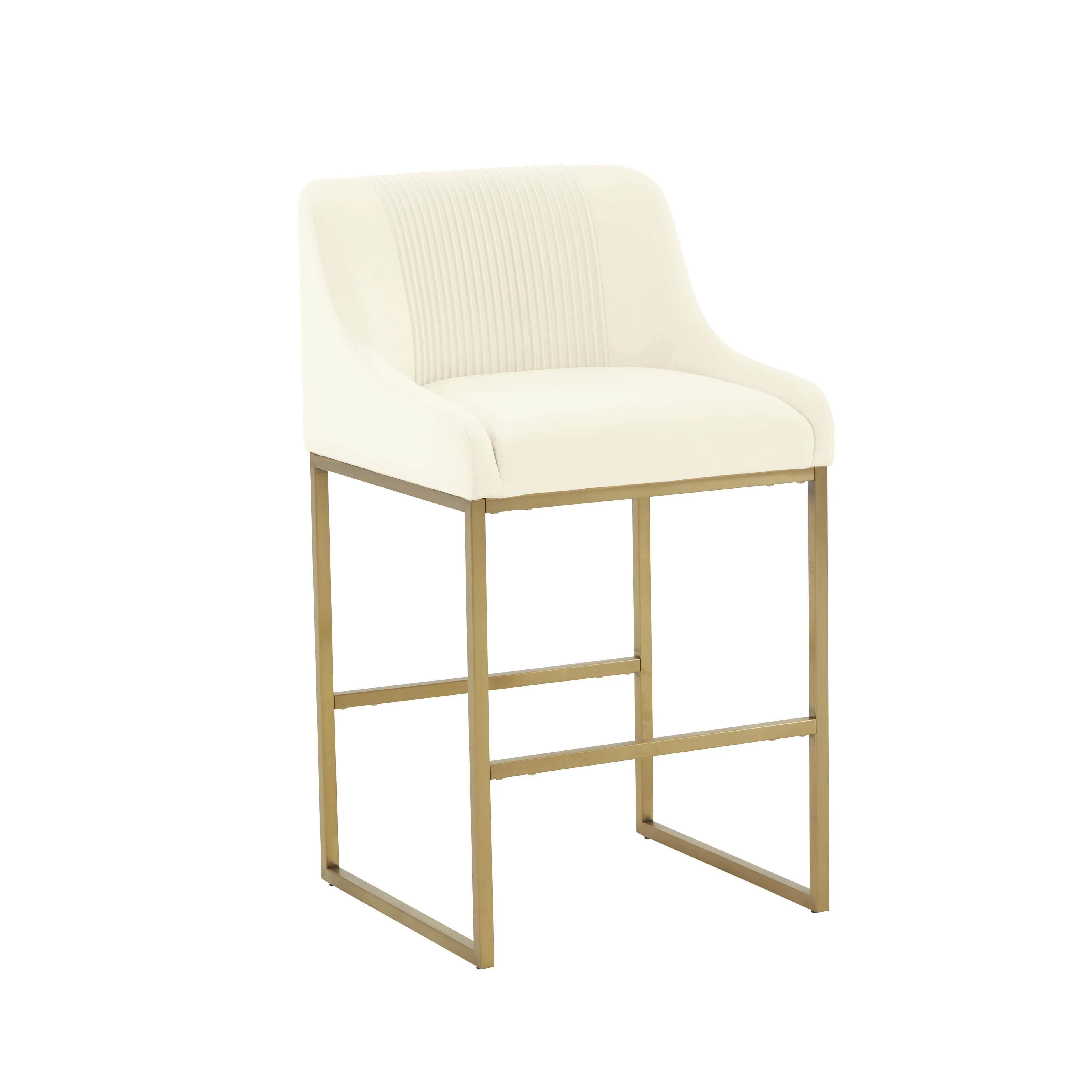 Lisa Pleated Counter Stool