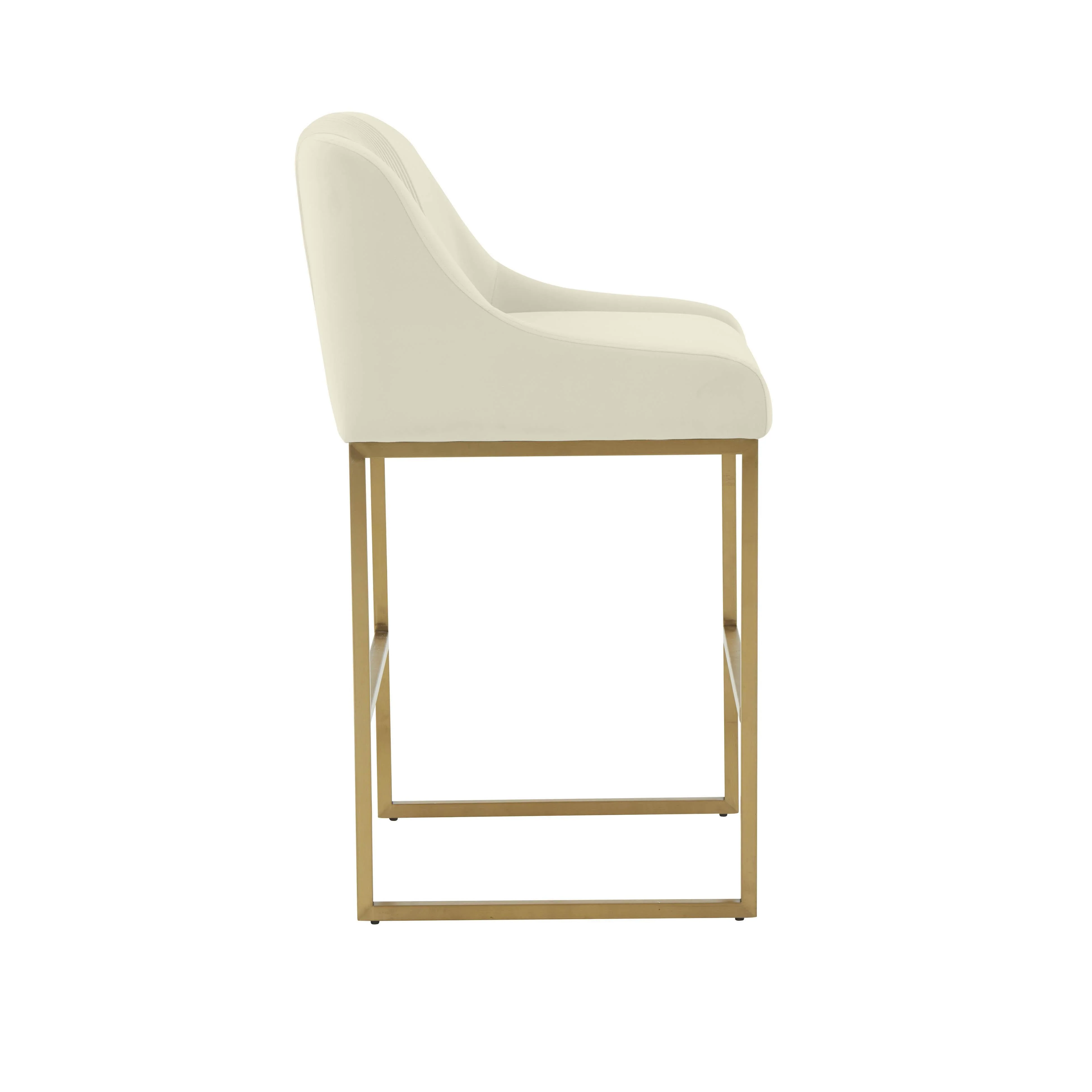 Lisa Pleated Counter Stool - Image 4