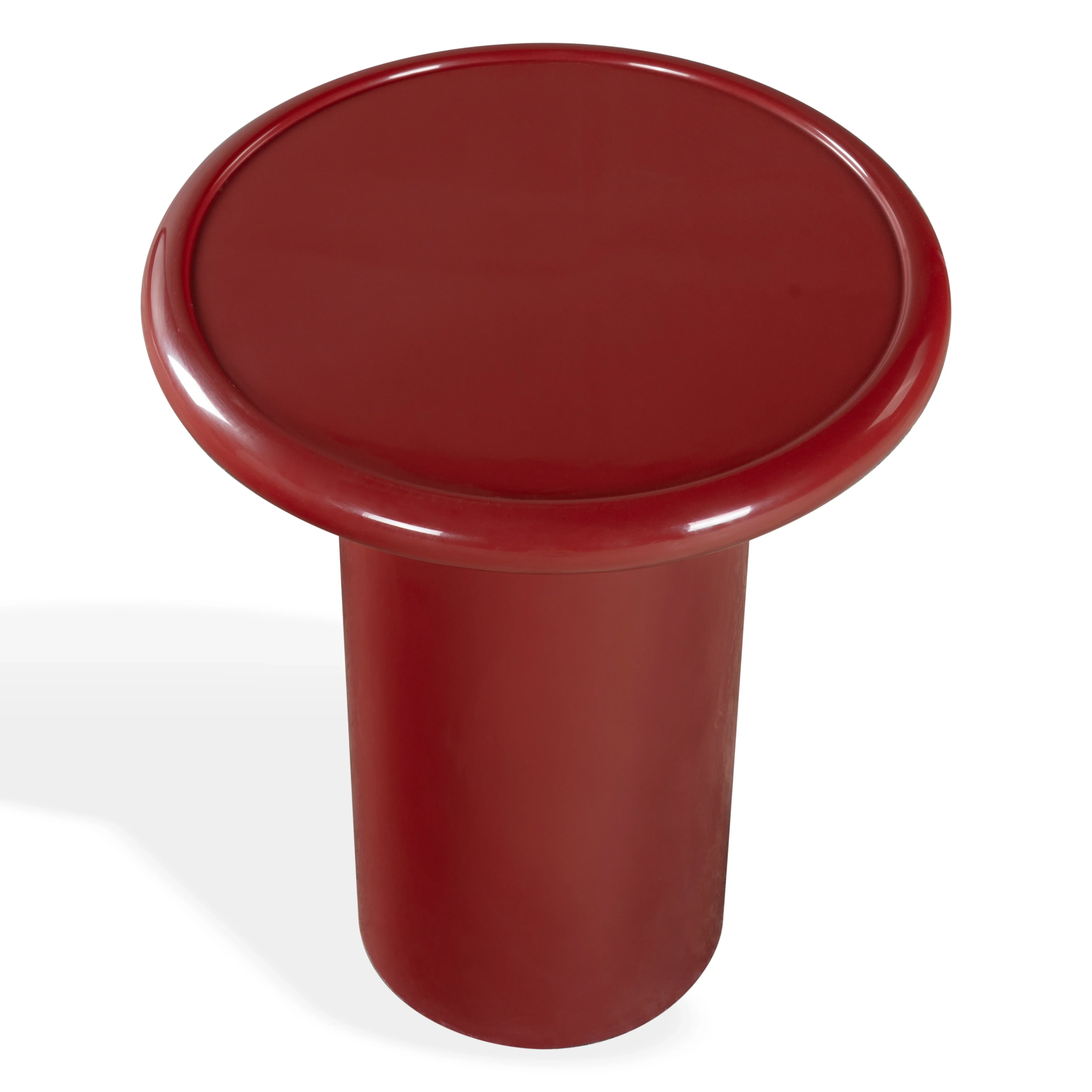 Lollita Round Concrete High Gloss Finish Accent Table - Image 25