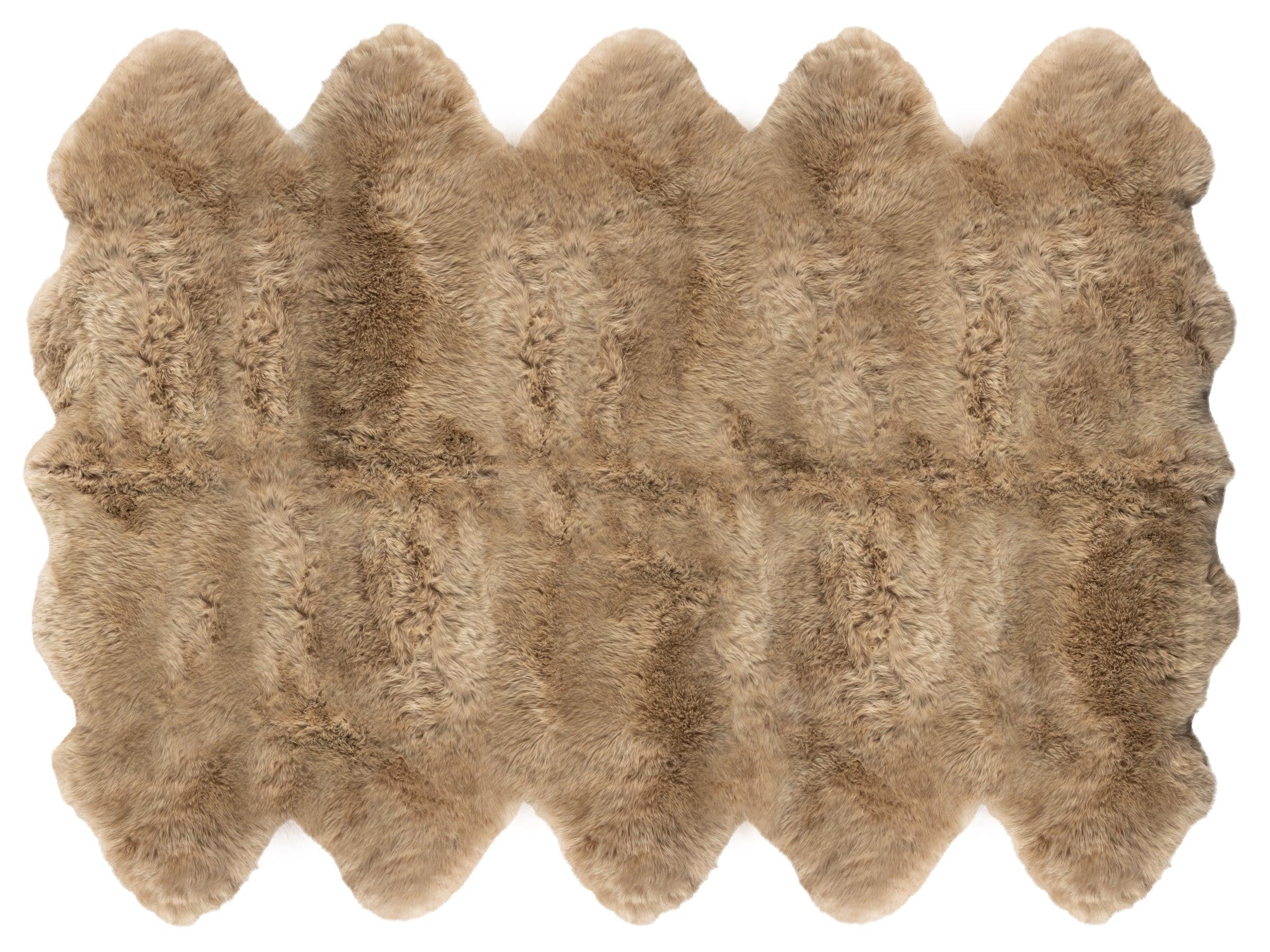 Long Wool Sheepskin Rug Decto - Image 4