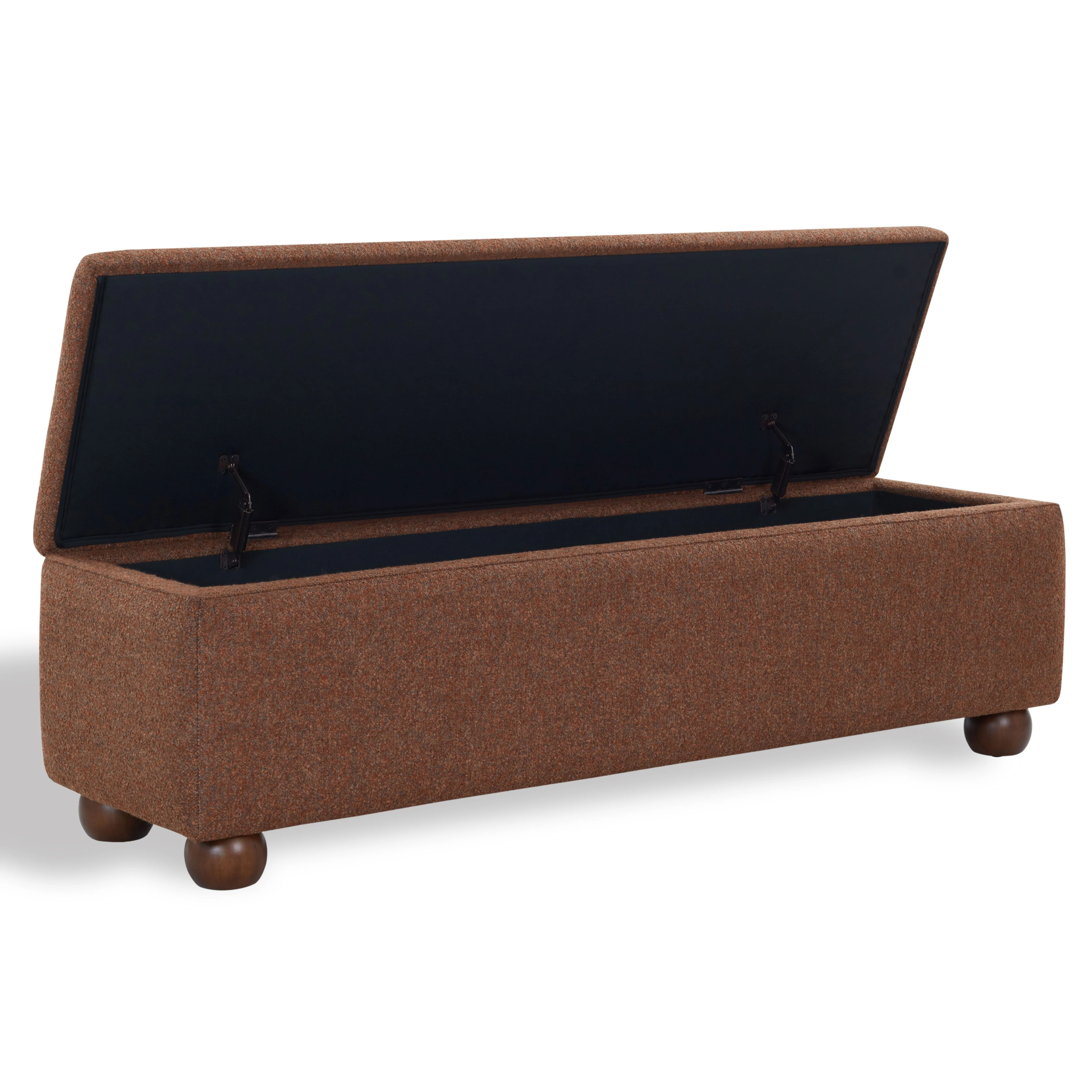 Lucija Boucle Storage Bench - Image 3
