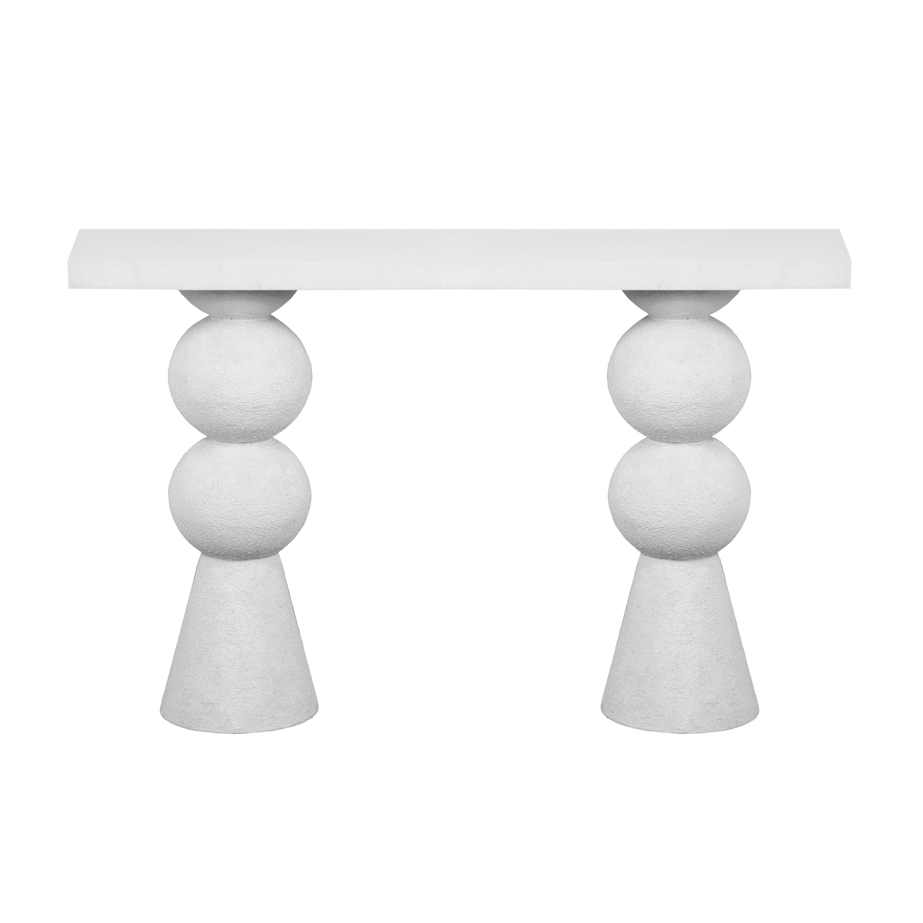 Lupita White Console Table - Image 3