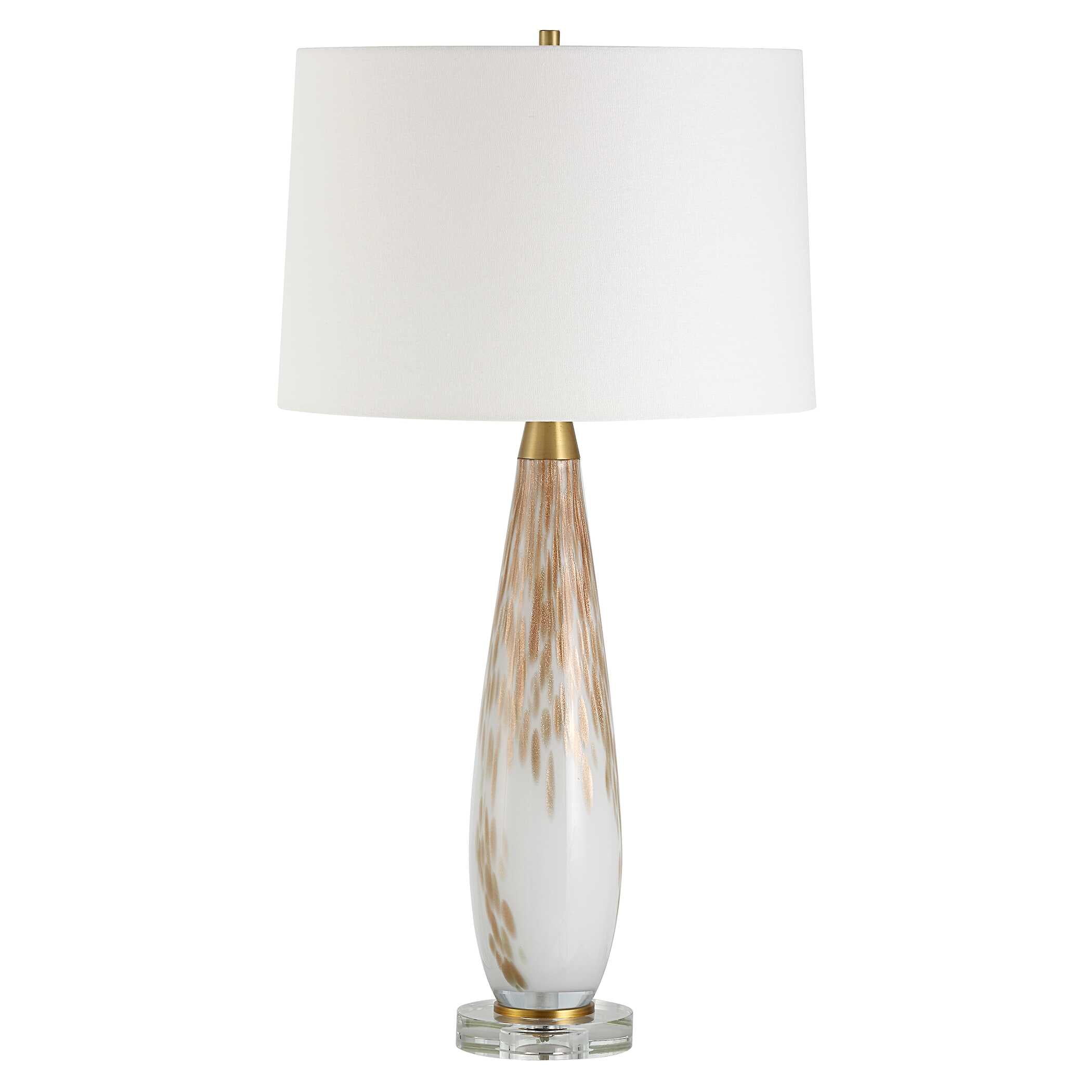 Lyra White & Gold Table Lamp - Image 4