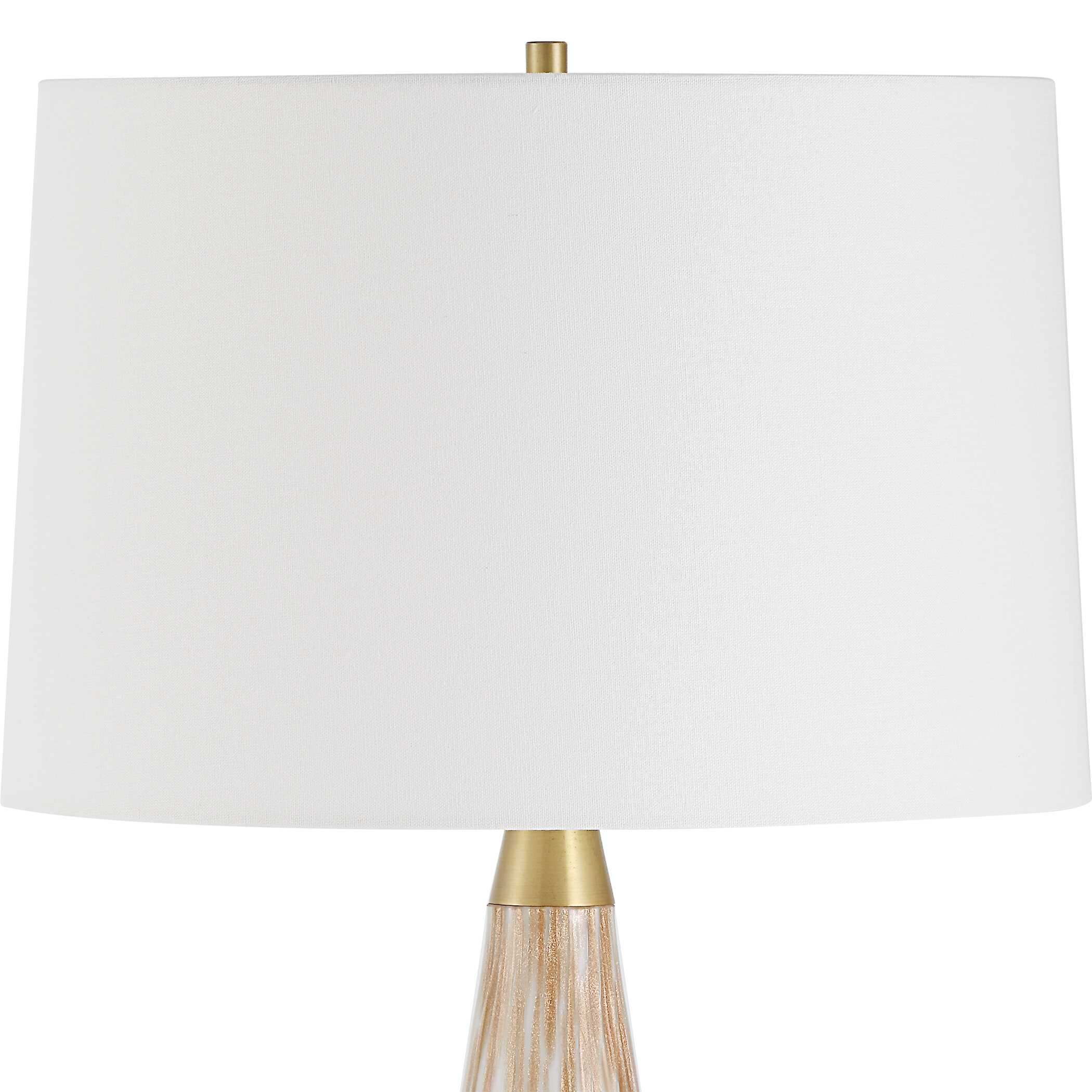 Lyra White & Gold Table Lamp - Image 5