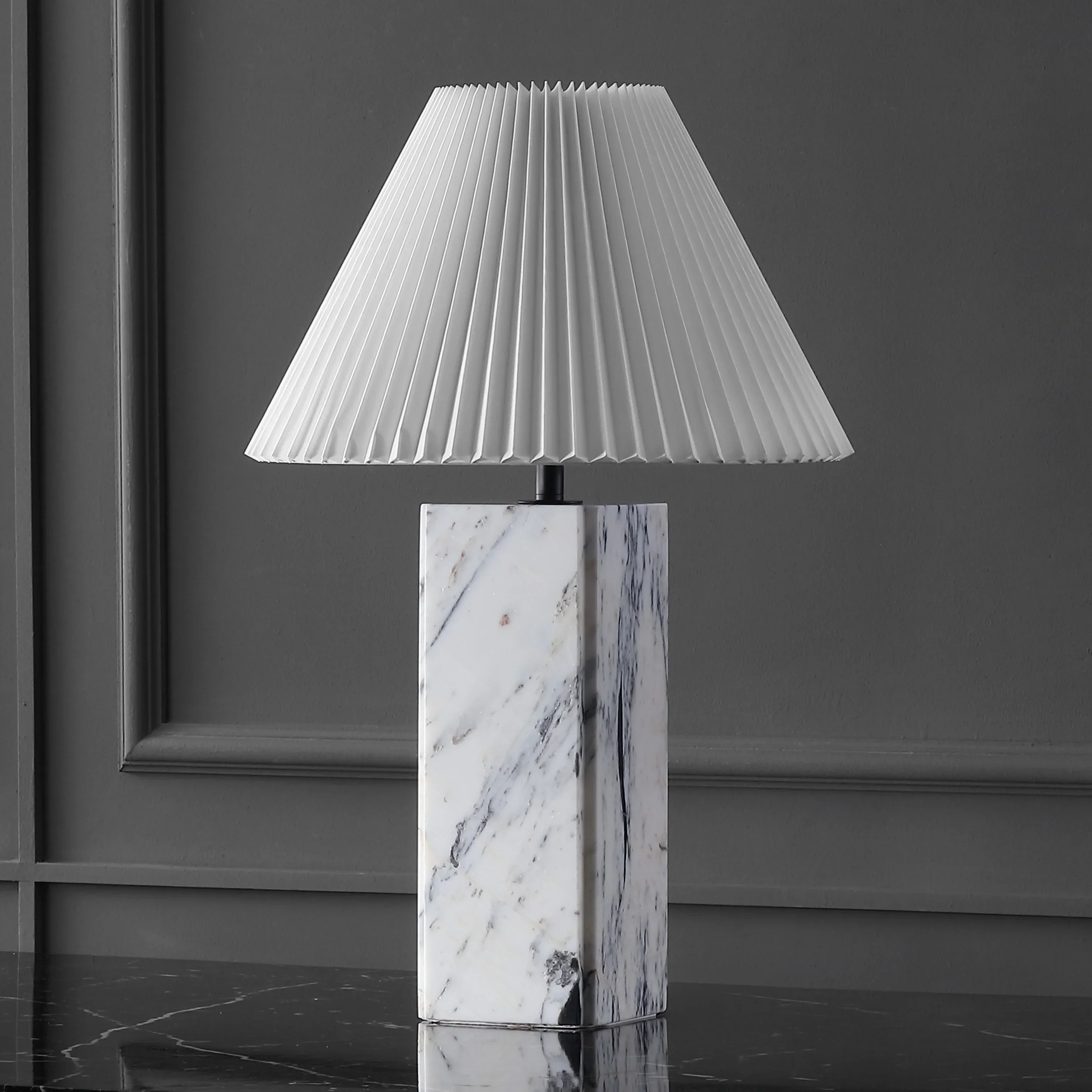 Mackenzie Square Marble Table Lamp - Image 36