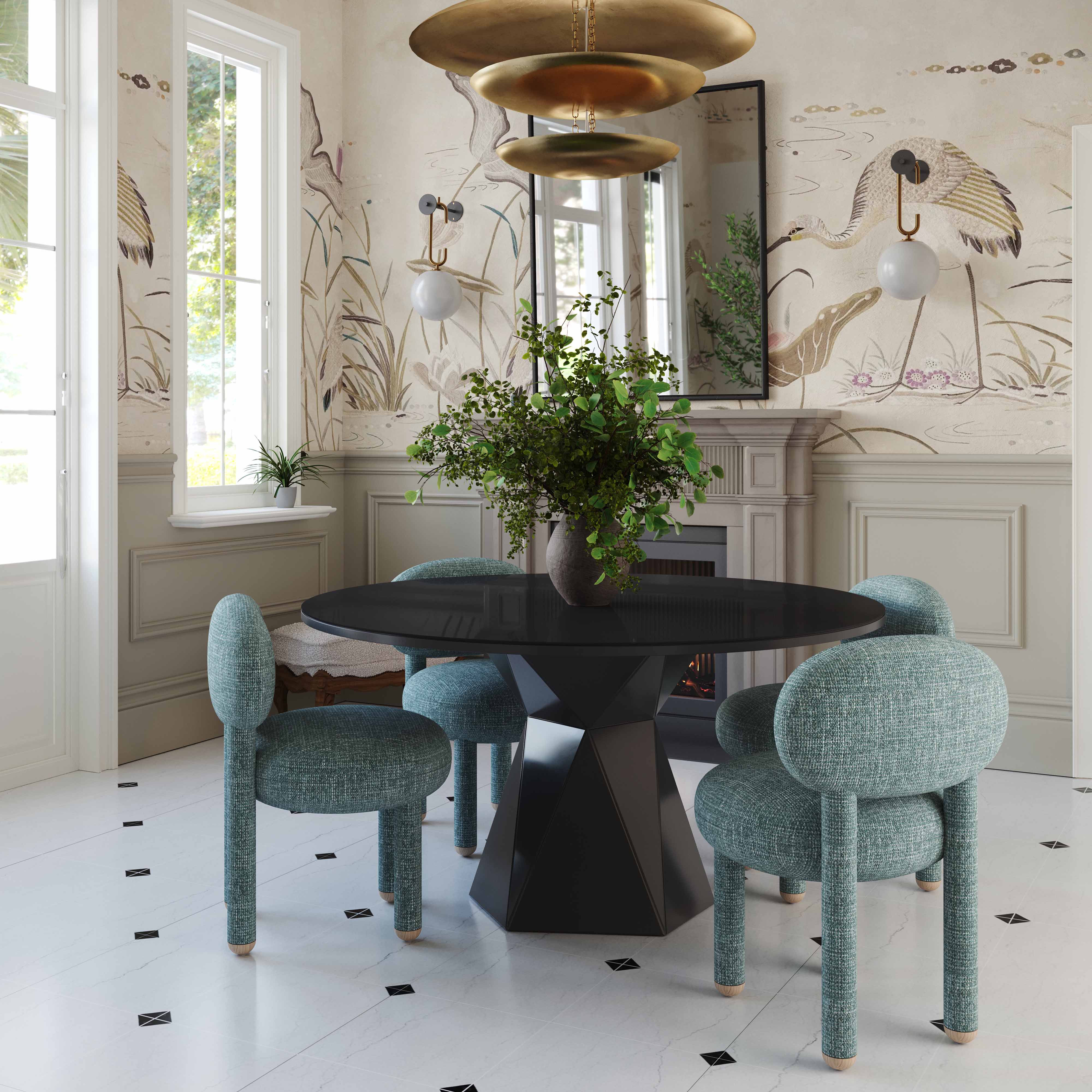 Manu Nubby Performance Fabric Side Chair - Image 2