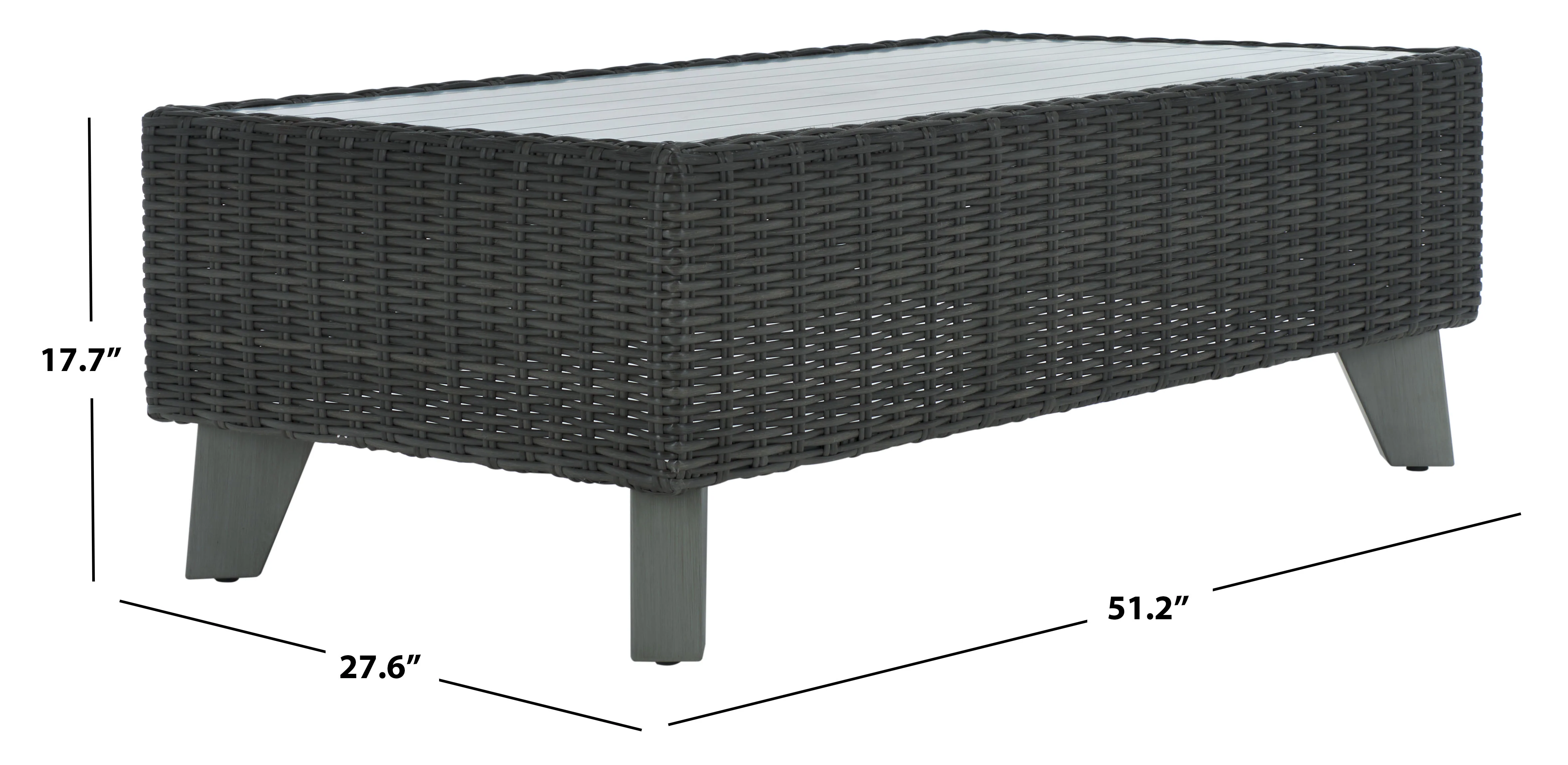 Margarita Wicker Outdoor Coffee Table - Image 17