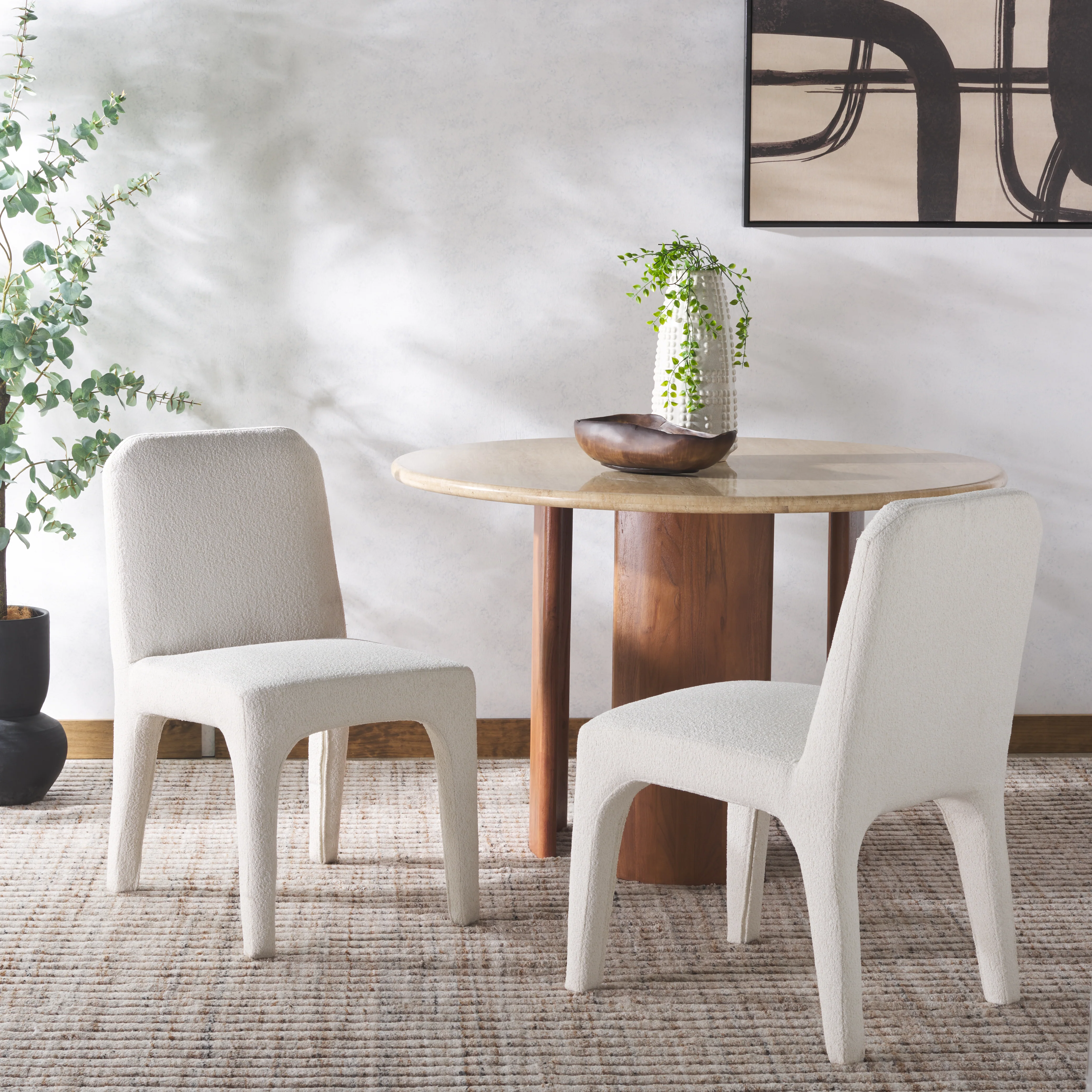 Maricelle Boucle Dining Chair - Set of 2 - Image 2