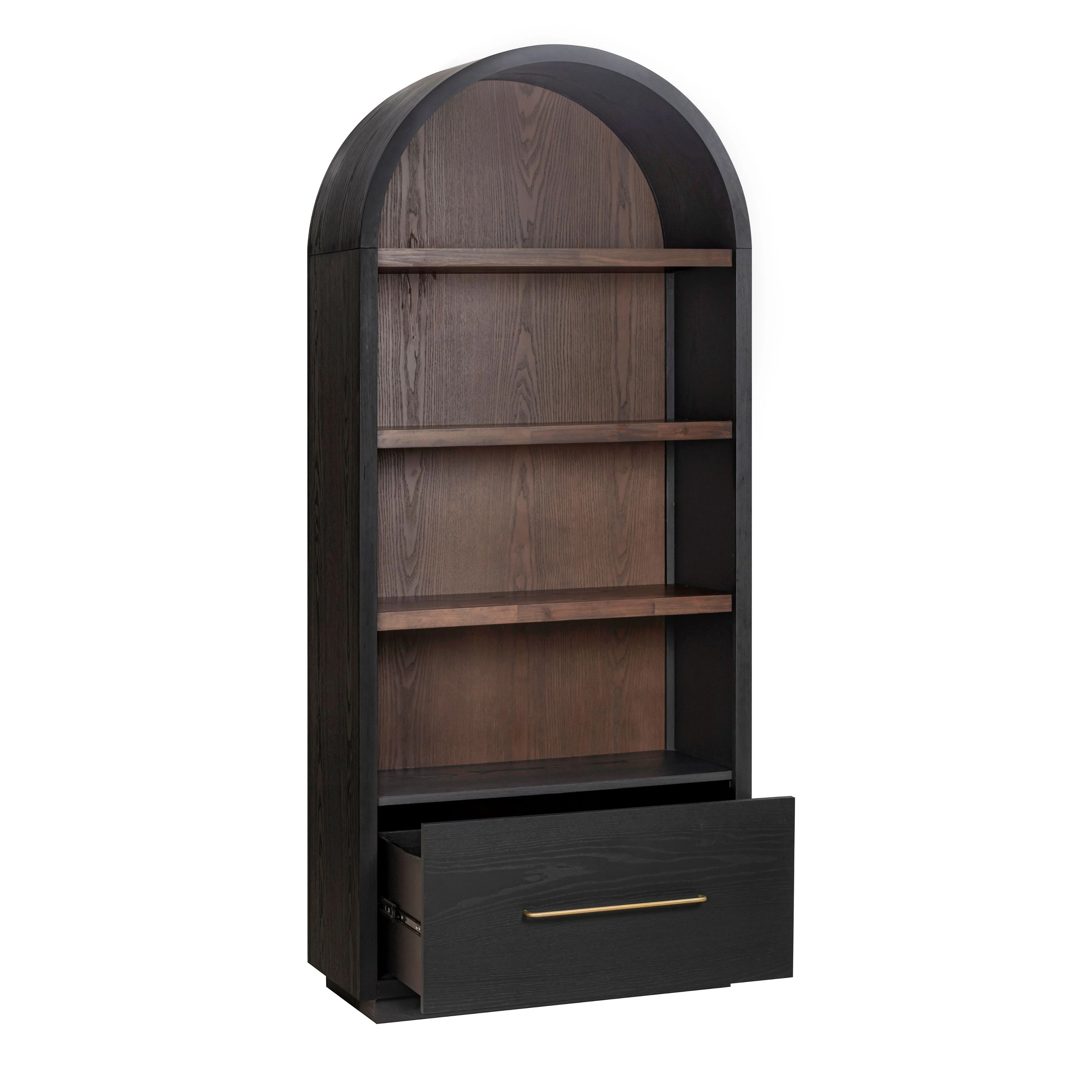 Marlow Wood Bookcase With File Drawer - Image 12