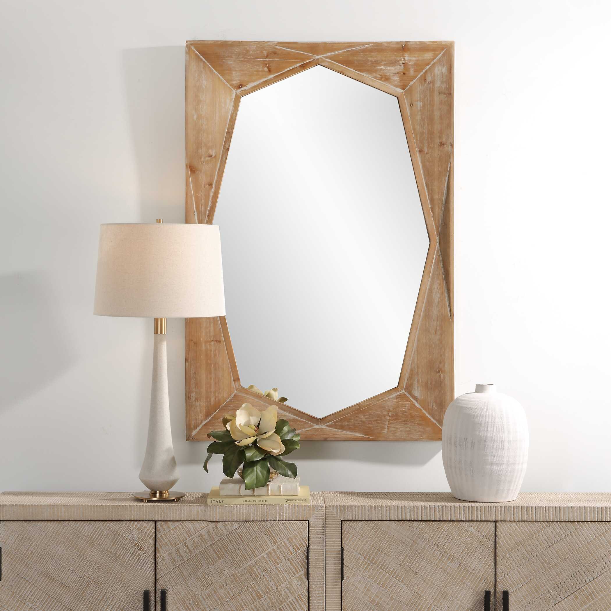 Marquise Natural Wood Mirror - Image 2