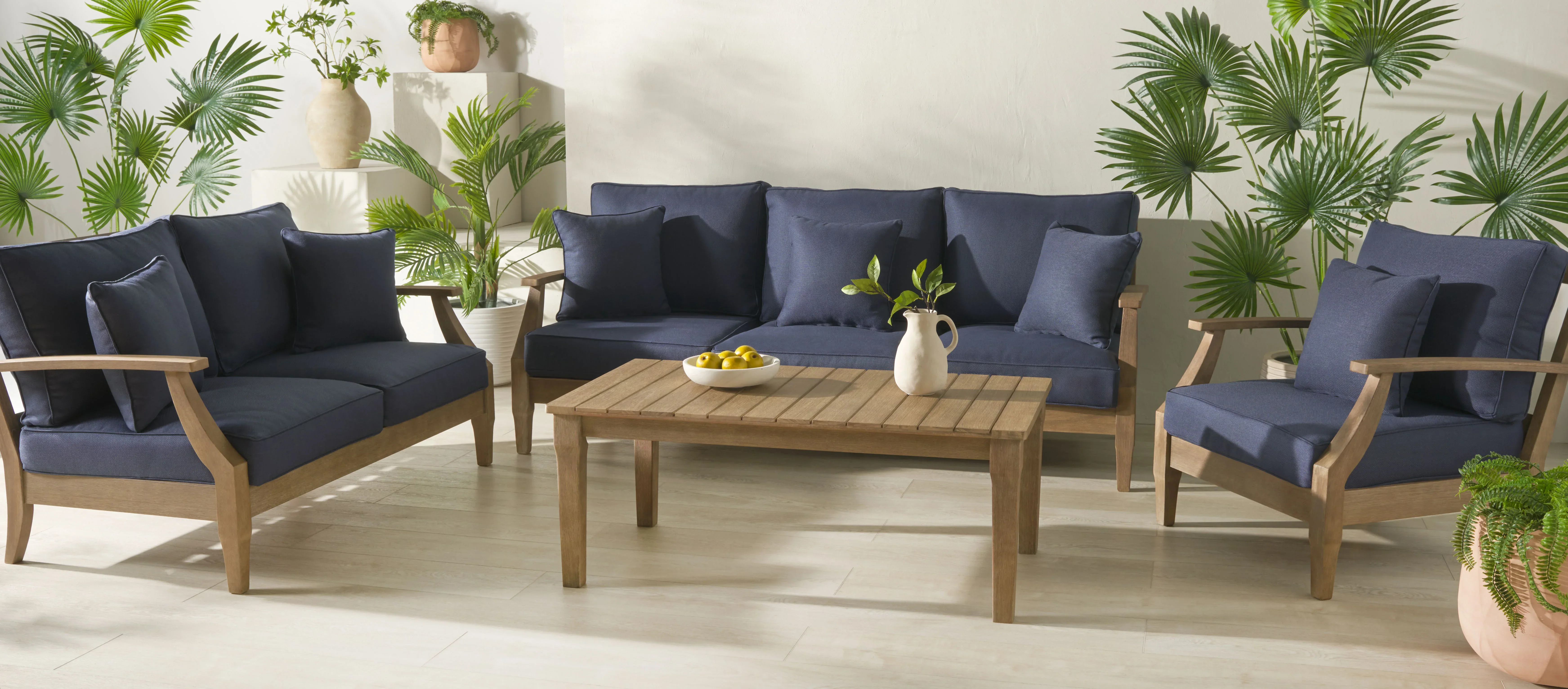 Martinique Teakwood Patio Coffee Table - Image 15